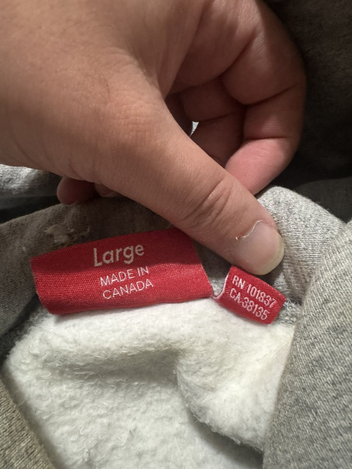 Supreme Supreme Orange box Logo (grey) FW17 Size US L / EU 52-54 / 3 - 4 Thumbnail