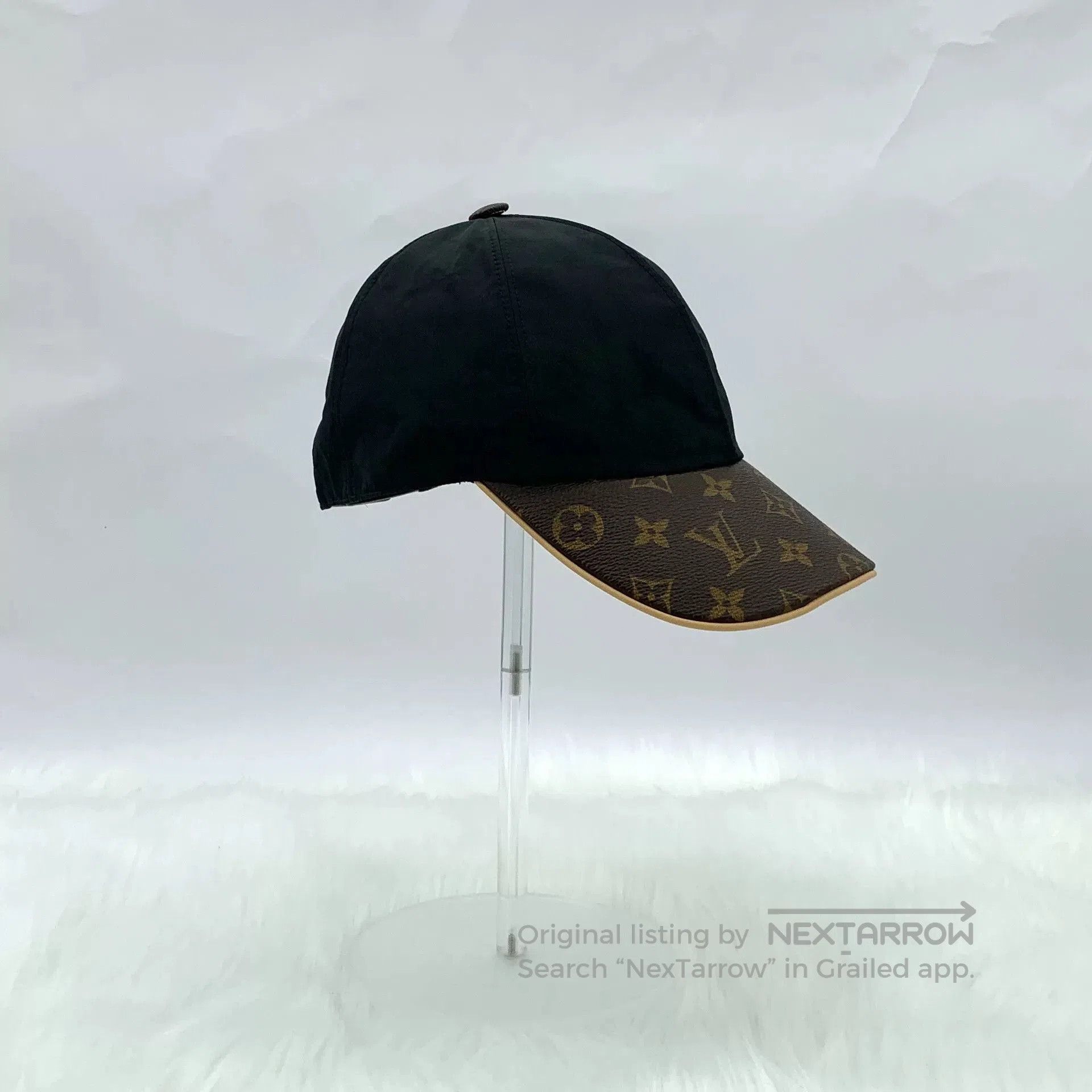 Louis Vuitton Louis Vuitton Black Monogram Logo Cap. Size ONE SIZE - 4 Thumbnail