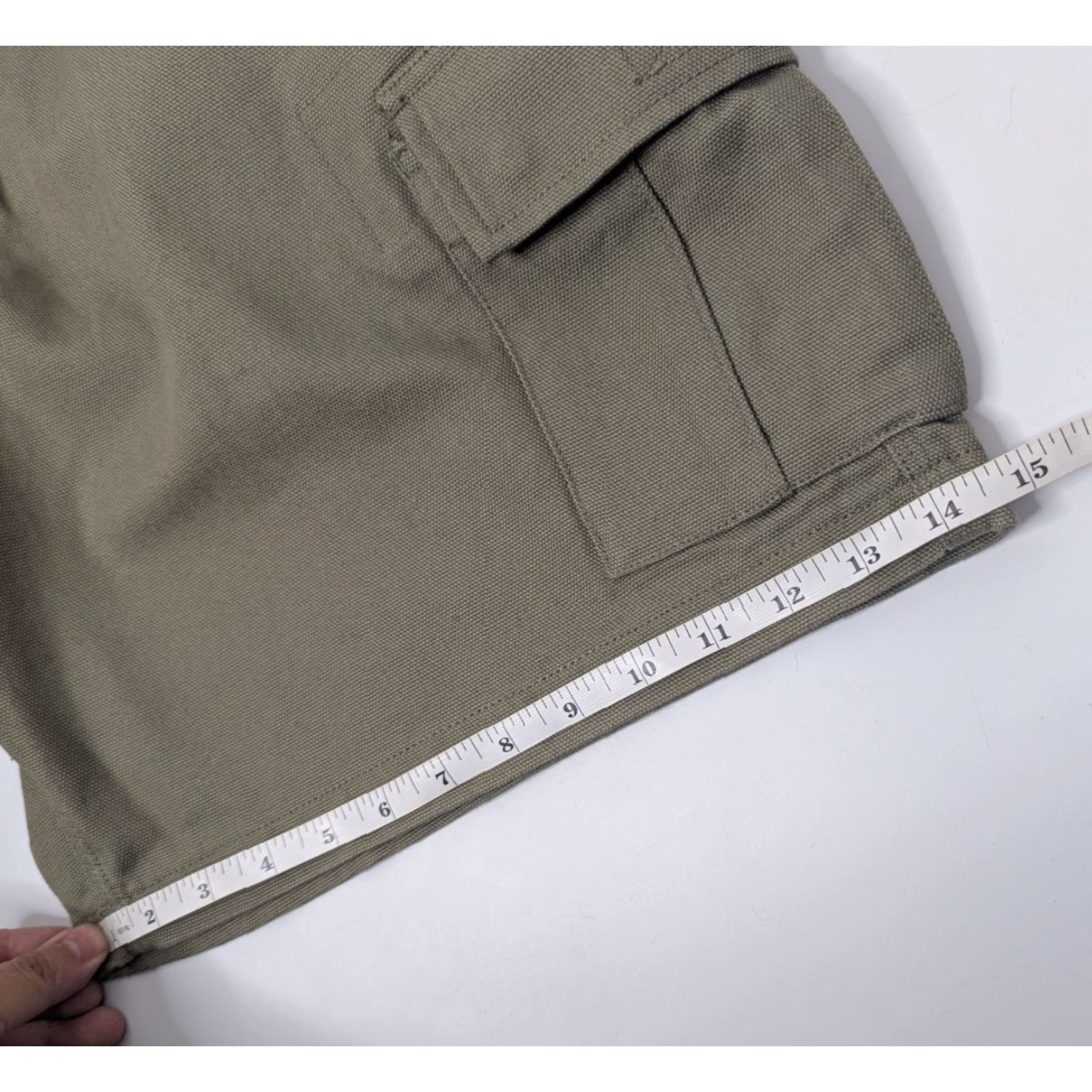 Duluth Trading Company Duluth Trading Mens Shorts 42 Green Cargo Pockets Canvas Lightweight? Heavyweight Workwear Size US 42 / EU 58 - 4 Thumbnail