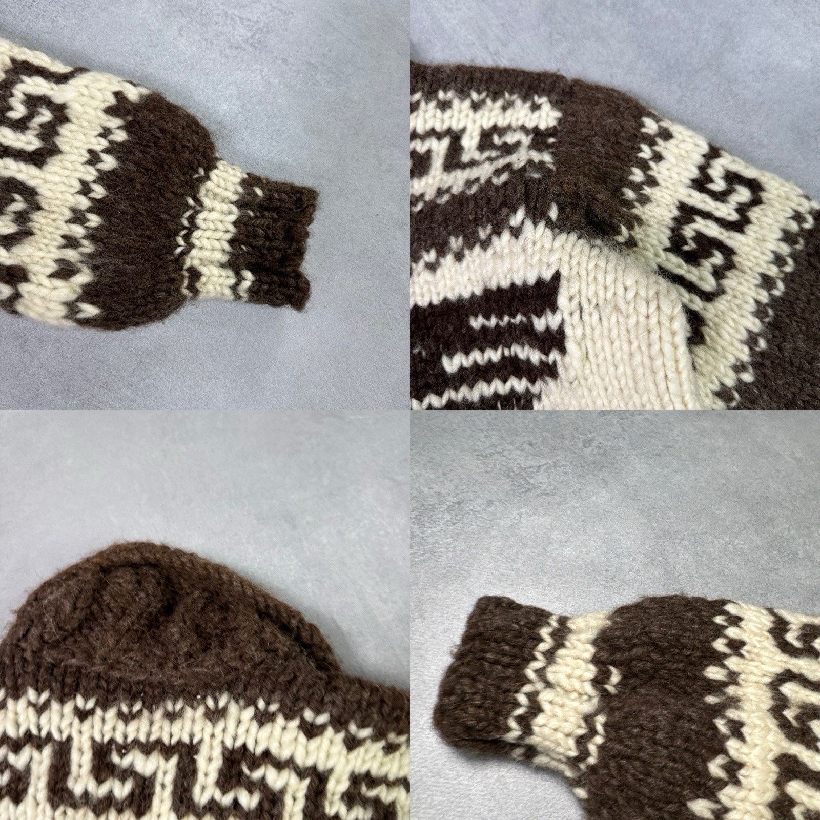 Vintage Vintage Couchan Indian Hand knit Wool Sweater Zip Eagle Size US M / EU 48-50 / 2 - 22 Thumbnail