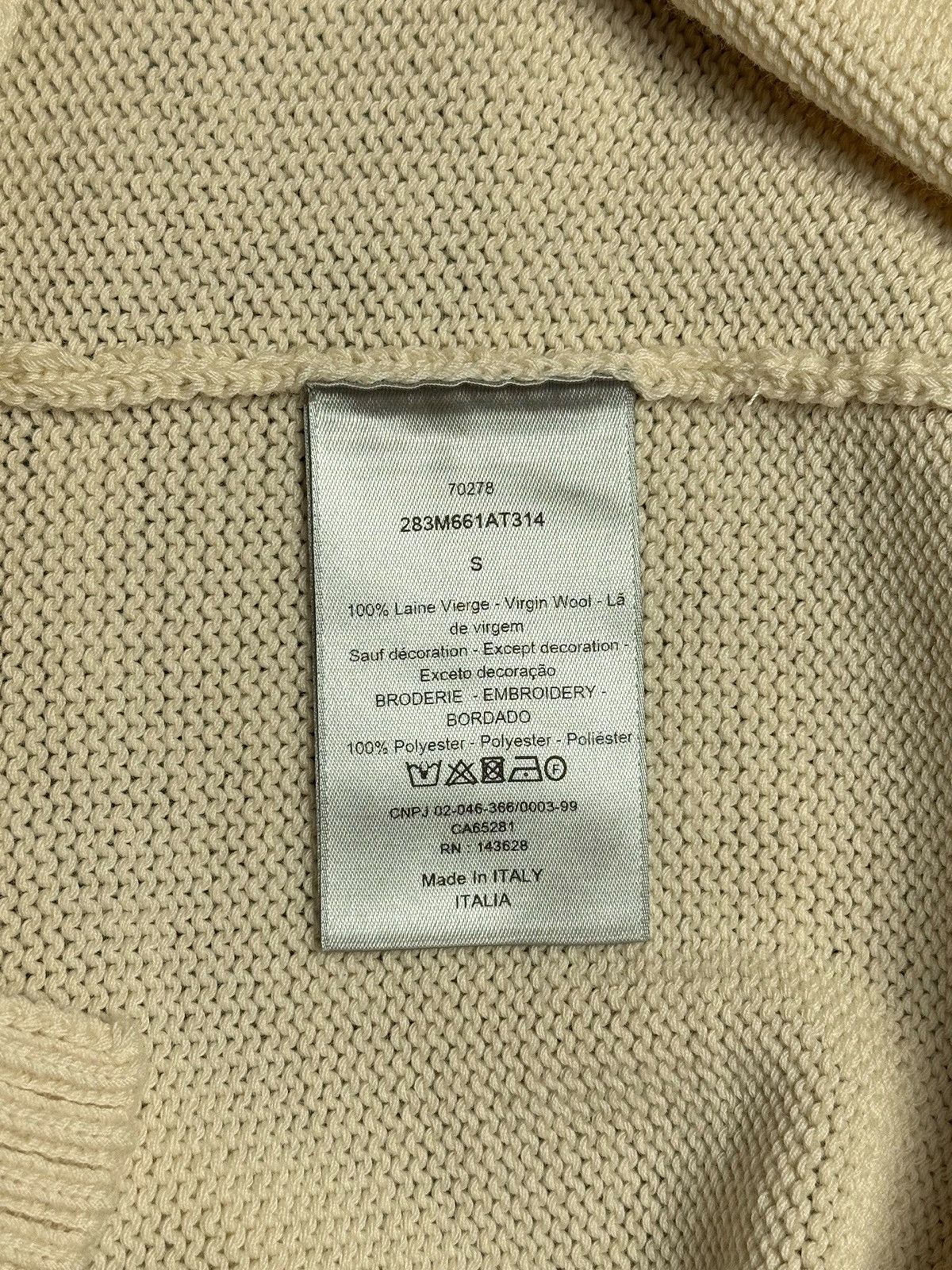 Dior Dior x Cactus Jack cream white oversized sweater Size US S / EU 44-46 / 1 - 4 Thumbnail