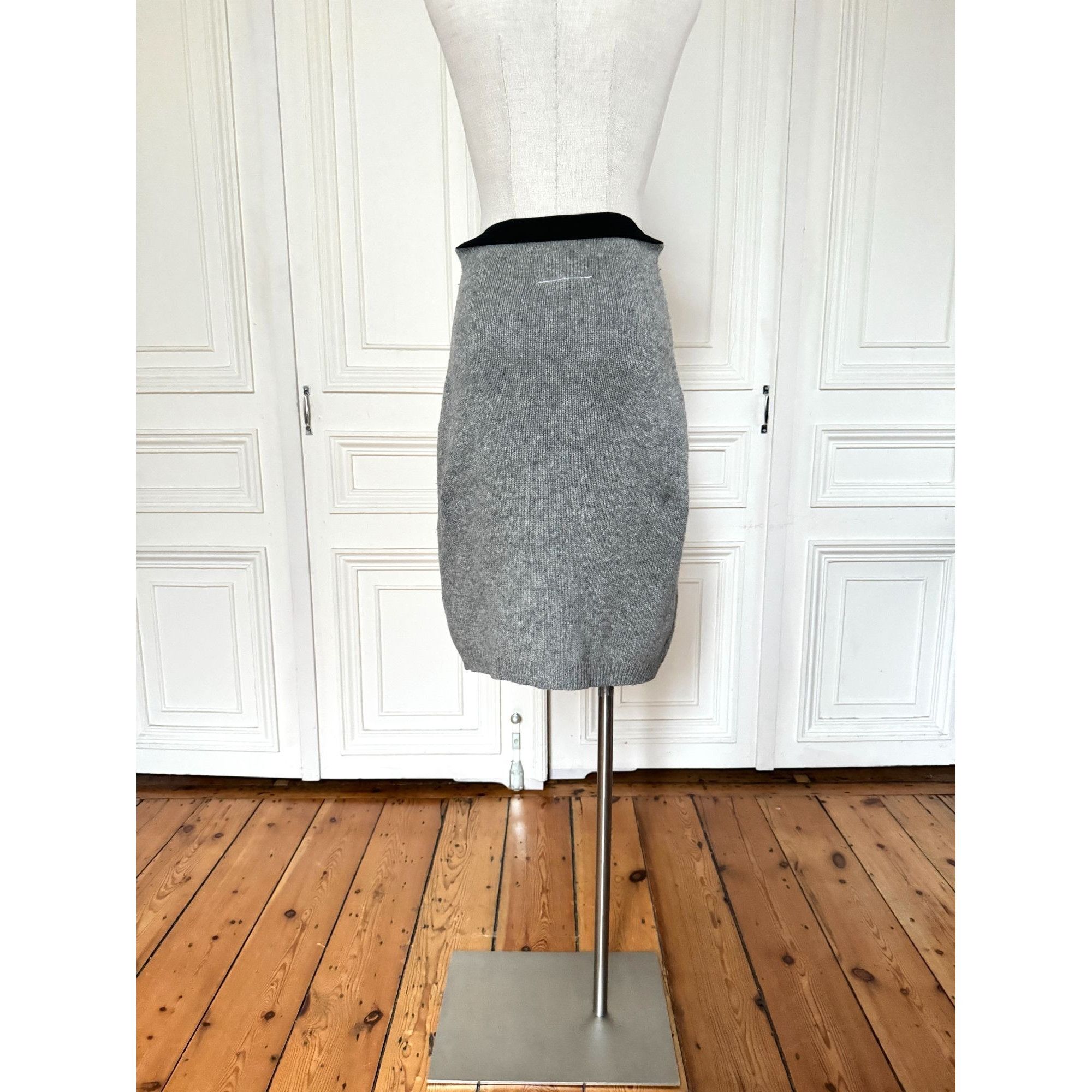 Maison Margiela 1998 Miss Deanna Grey Wool Skirt Size 27" / US 4 / IT 40 - 3 Thumbnail