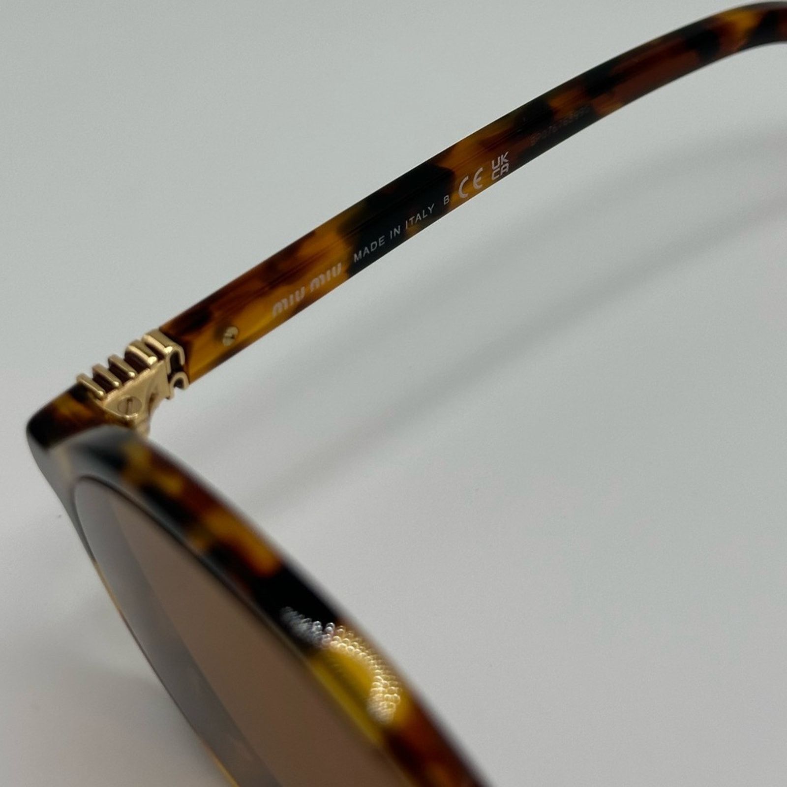 Miu Miu NEW MIU MIU MU04ZS 19P2Z1 Light HavanaBrown Women Sunglasses Size ONE SIZE - 5 Thumbnail