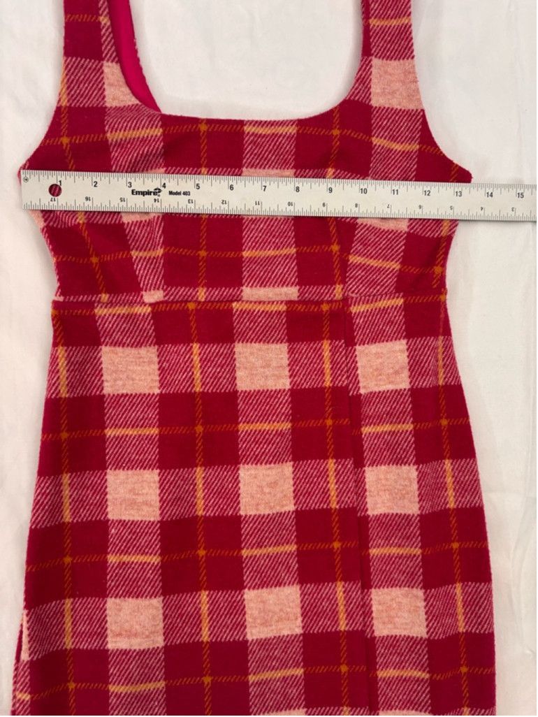 Forever 21 Women's Forever 21 Bodycon Dress Size S Red Plaid Size XS / US 0-2 / IT 36-38 - 2 Thumbnail