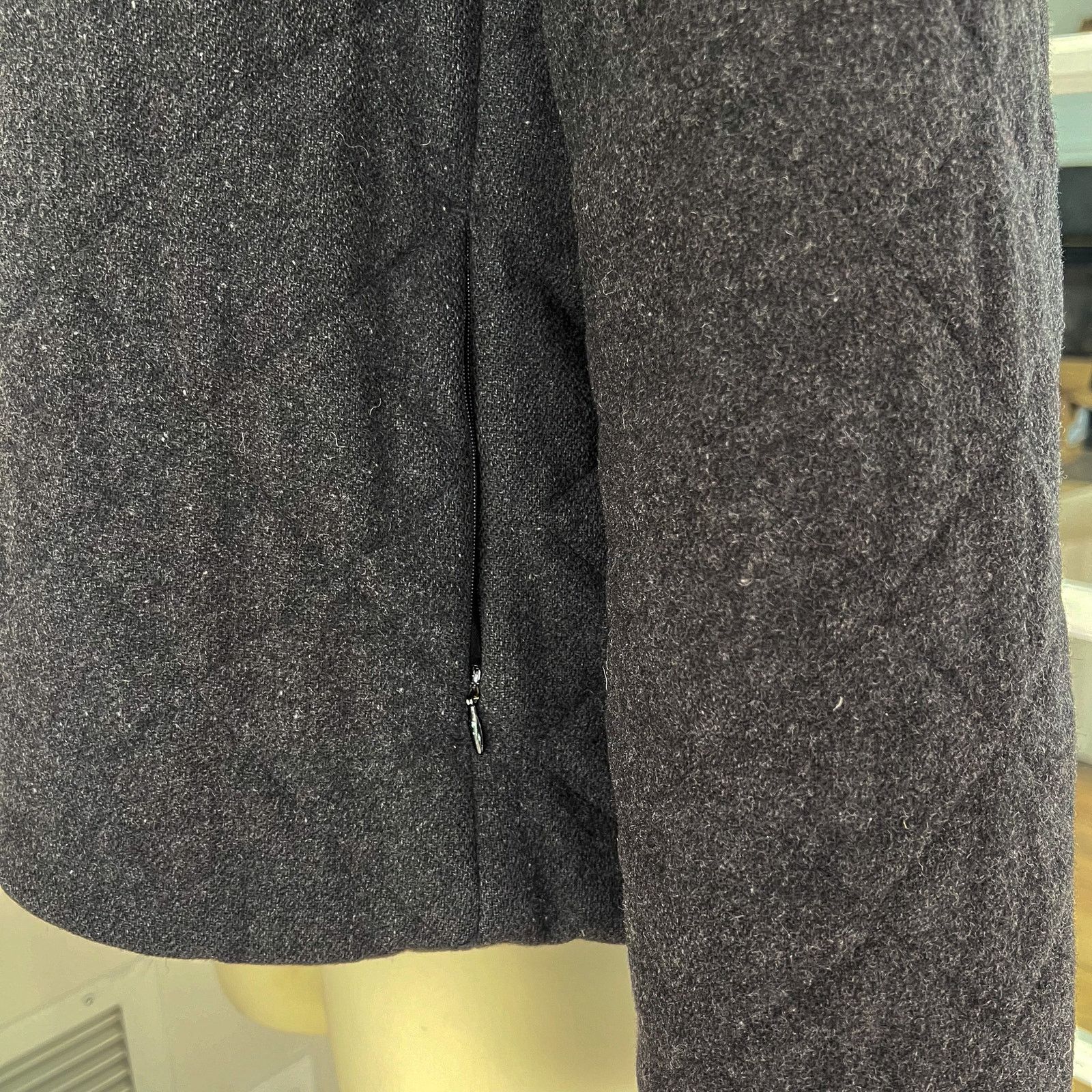 Woolrich Woolen Mills Woolrich Womens Sz L Quilted Jacket Coat Grey 100% Wool Size L / US 10 / IT 46 - 7 Thumbnail