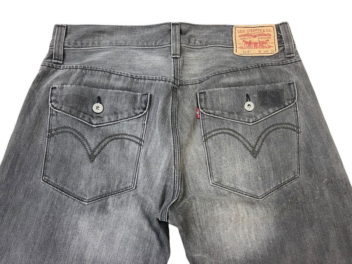 Levi's Vintage Levi’s 514 Slim Straight Jeans Streetwear Size US 34 / EU 50 - 3 Thumbnail
