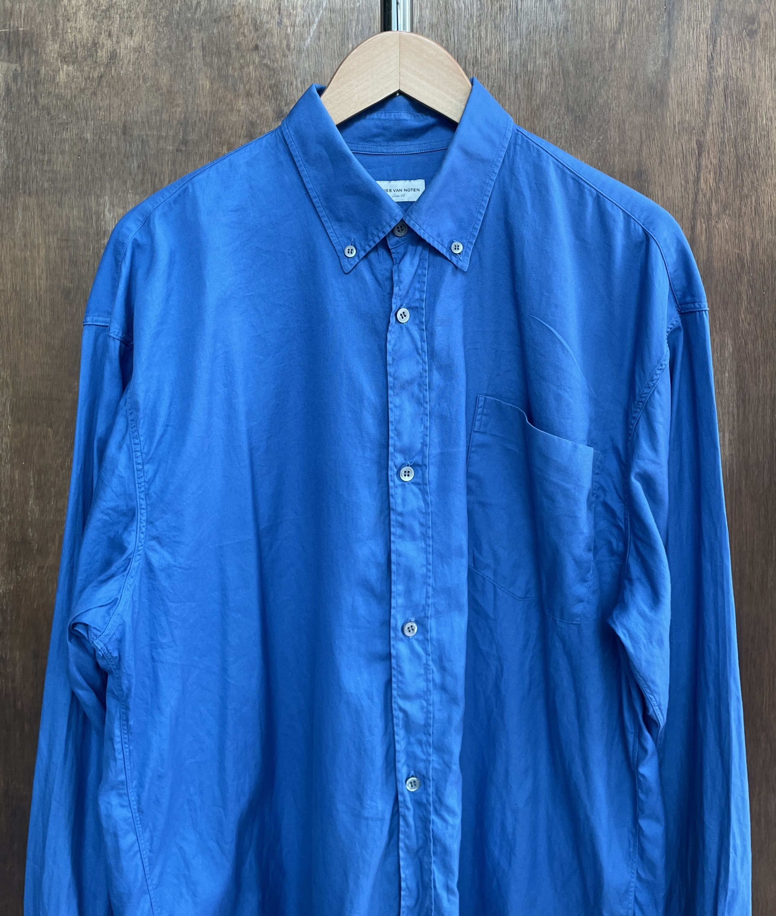 Dries Van Noten DRIES VAN NOTEN Classic Royal Blue Shirt Size US L / EU 52-54 / 3 - 2 Thumbnail