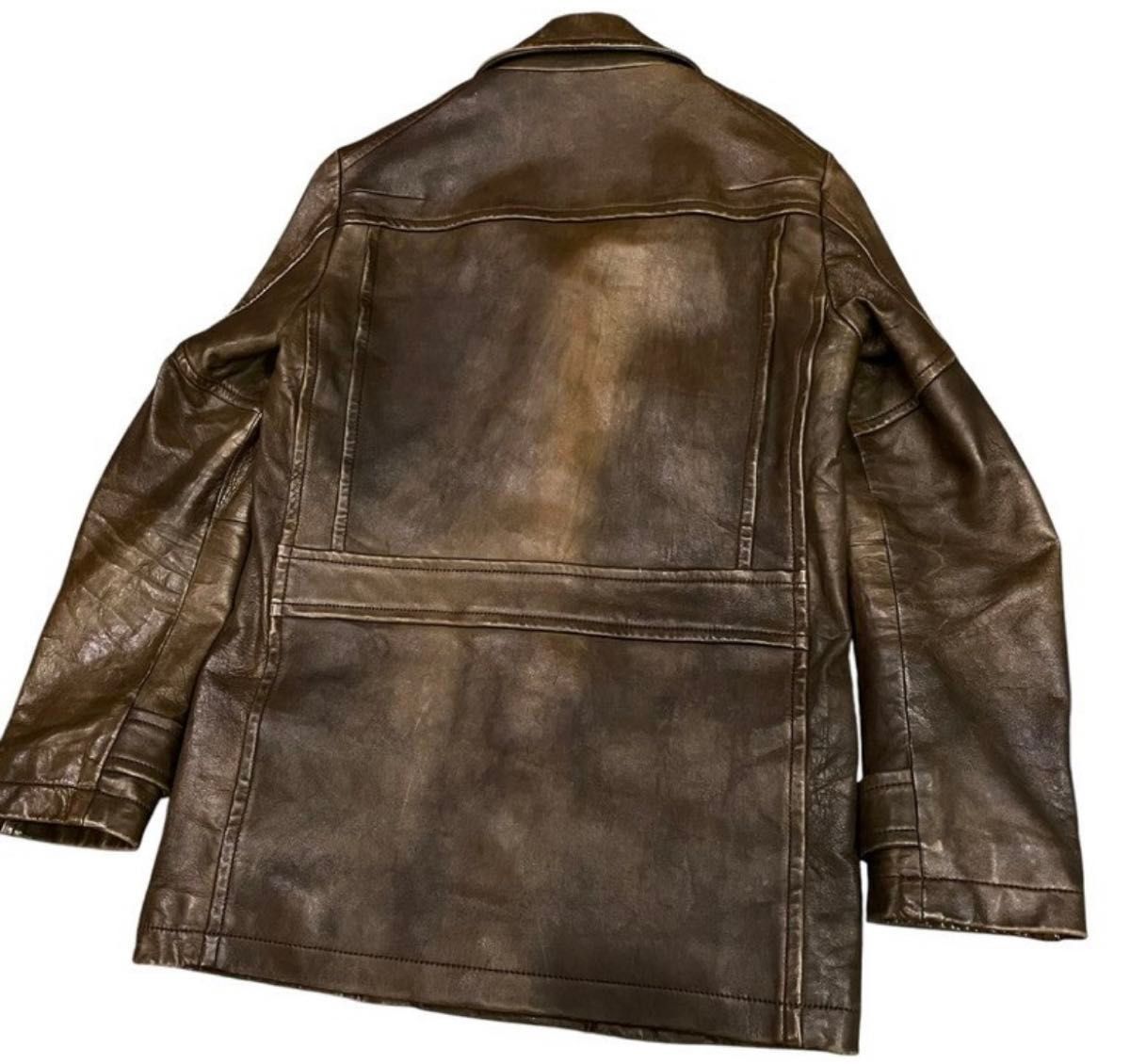 Number (N)ine Number Nine 08AW PORTLAND Lamb Leather Silk Lining Car Coat Size US M / EU 48-50 / 2 - 8 Thumbnail