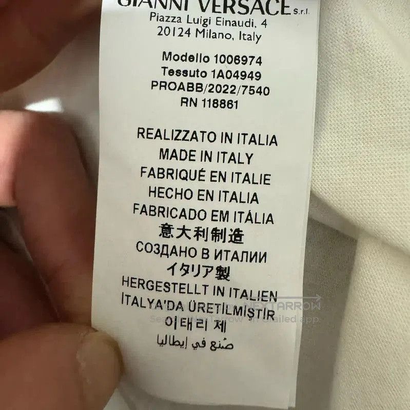 Versace Versace White Cotton Embroidered Logo T-Shirt . Size US XS / EU 42 / 0 - 5 Thumbnail