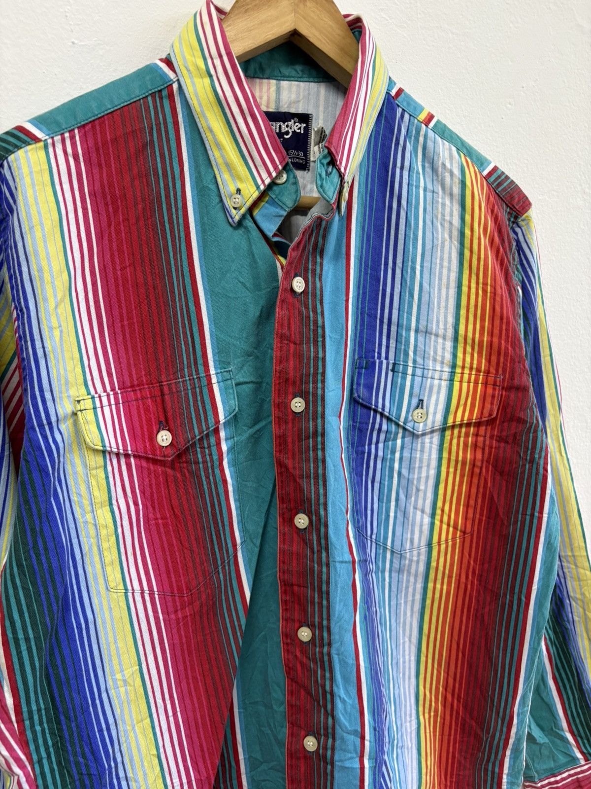 Wrangler Vintage wrangler Cowboy Shirt rainbow Size US M / EU 48-50 / 2 - 2 Thumbnail