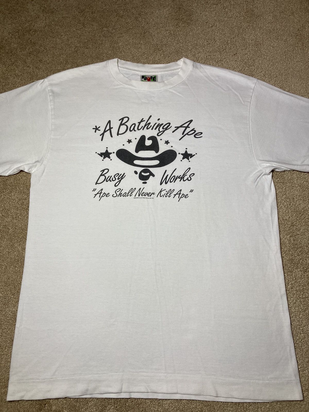 Bape 2009 Bape Cowboy Western Busy Works Ape Logo Nigo Baby Milo Size US M / EU 48-50 / 2 - 2 Thumbnail