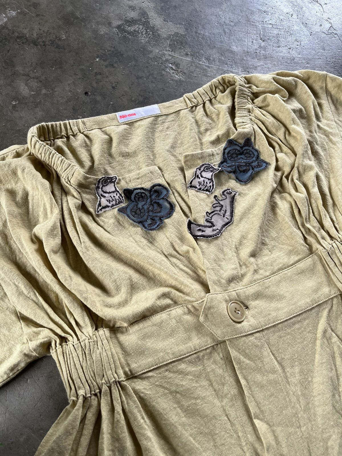Issey Miyake × Japanese Brand × Ne-Net ⚡️STEALS⚡️Ne-Net Issey Miyake Crop Blouse Animal Logo Japan Size M / US 6-8 / IT 42-44 - 3 Thumbnail