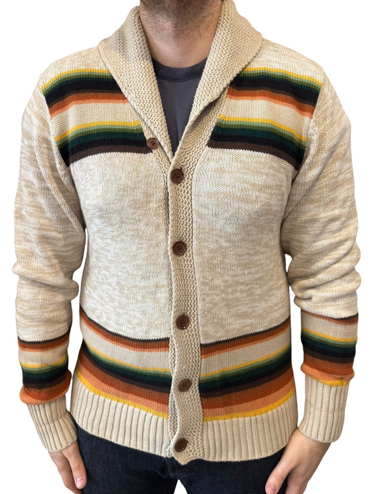 Pendleton Pendleton Jacquard Buttom Jumper Cardigan Sweater Large Size US L / EU 52-54 / 3 - 1 Thumbnail