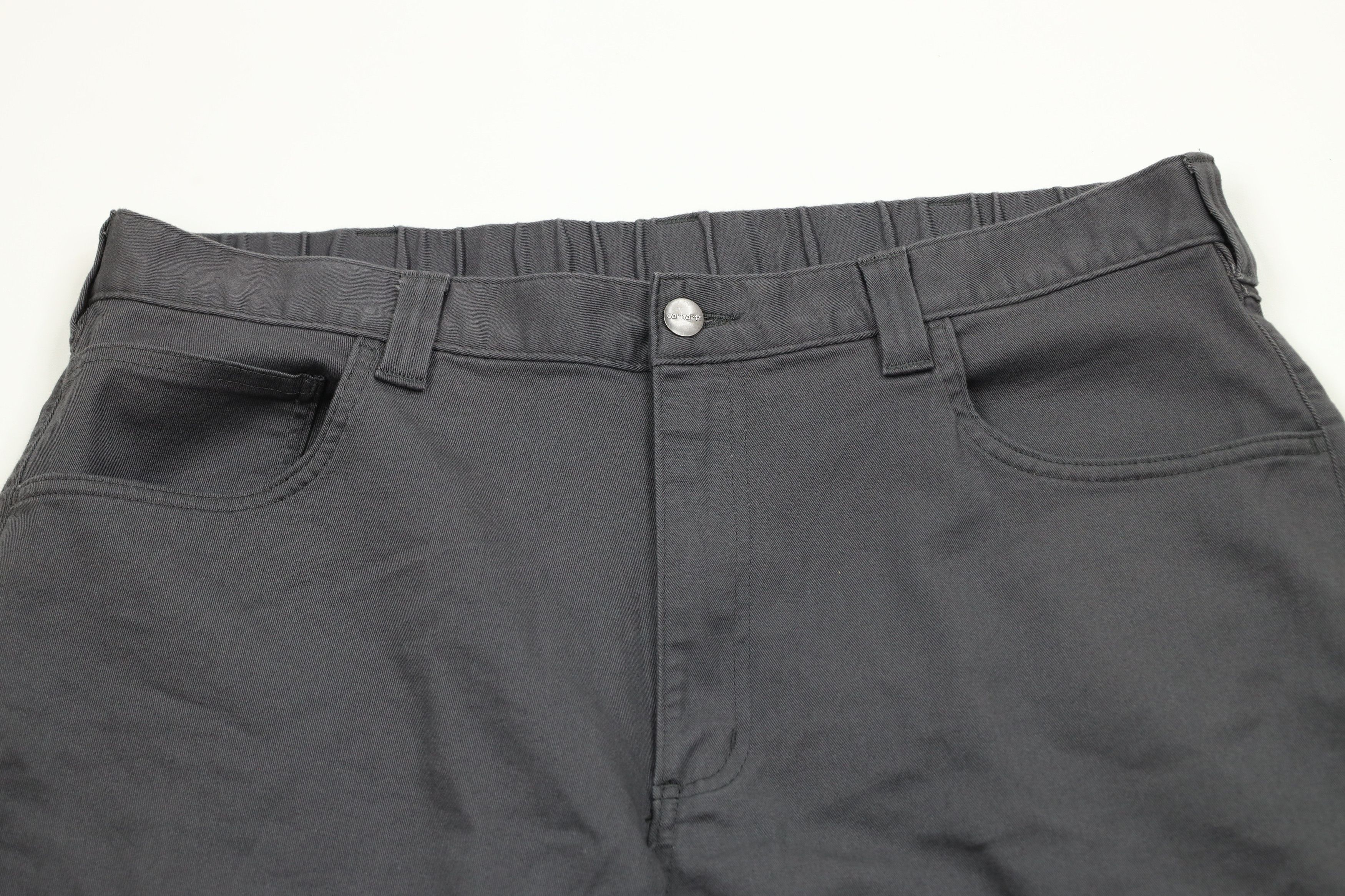 Carhartt × Vintage Carhartt Relaxed Fit Above Knee Cotton Twill Shorts Gray Size US 38 / EU 54 - 2 Thumbnail