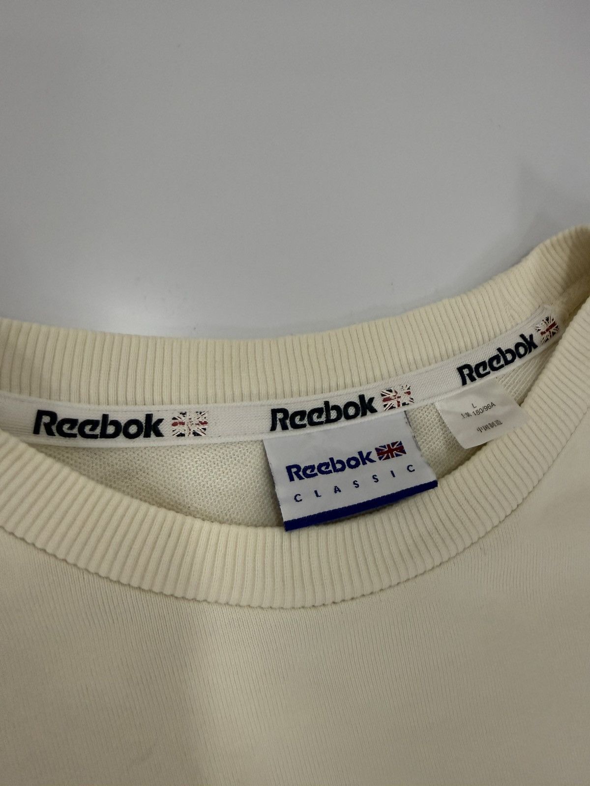 Reebok 🔥 Y2K REEBOK CLASSIC Britain Flag Patches Roundneck - L Size US S / EU 44-46 / 1 - 7 Thumbnail