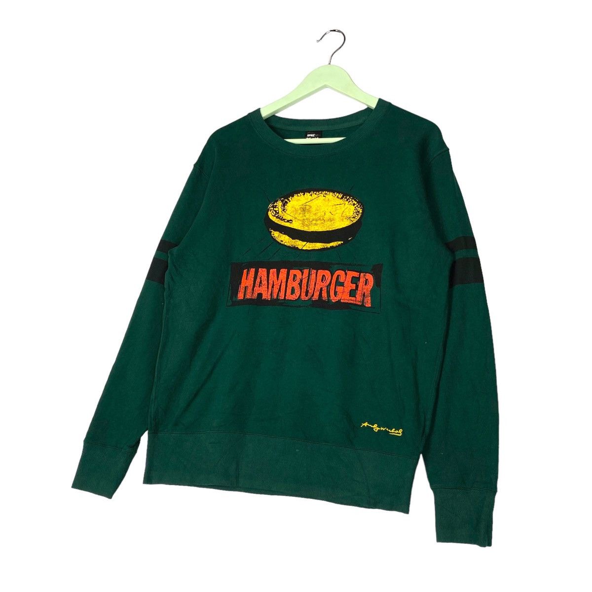 Andy Warhol × Vintage Vintage SPRZNY Hamburger Full Print Crewneck Sweatshirt Size US M / EU 48-50 / 2 - 2 Thumbnail