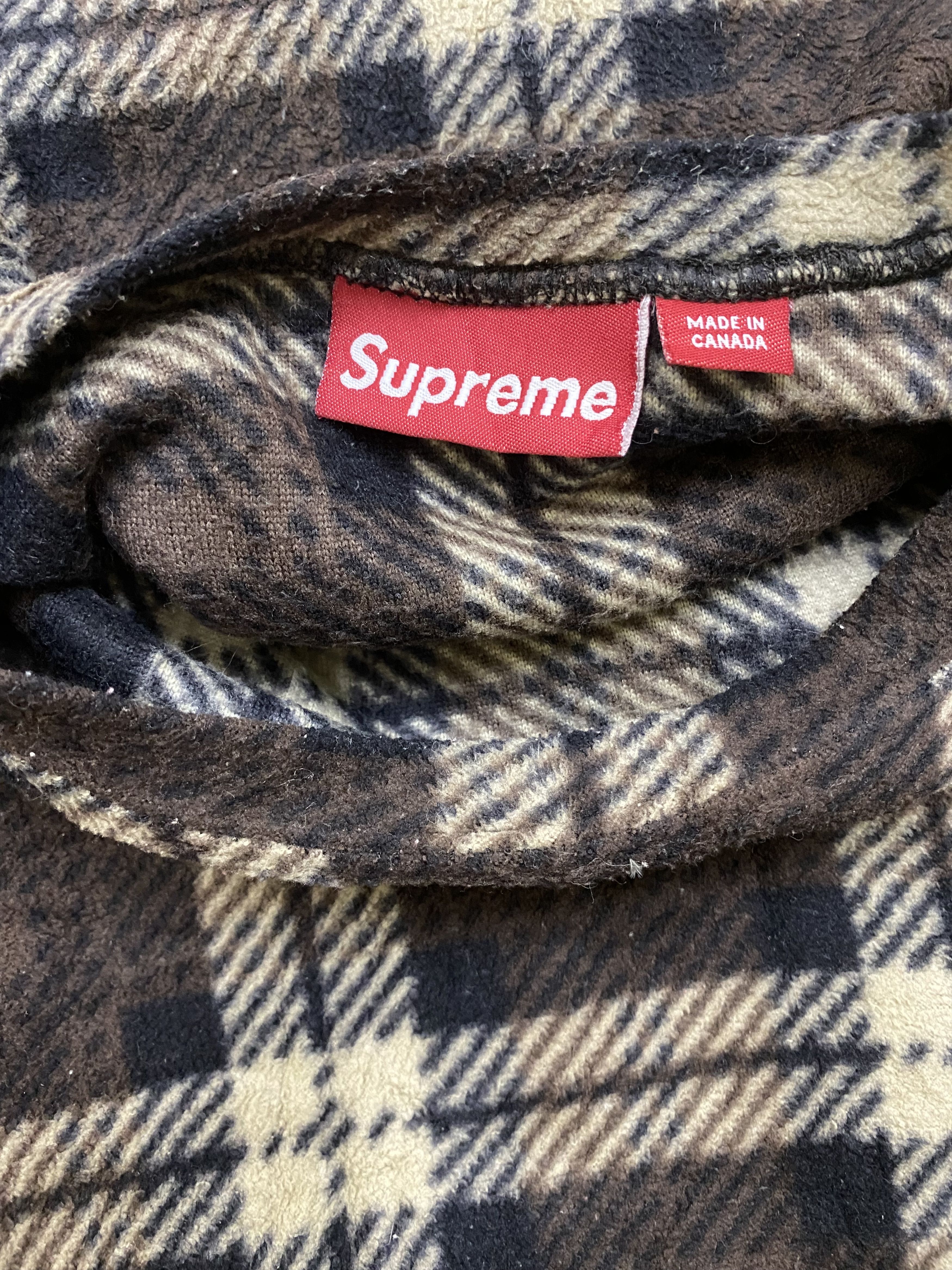Supreme Fleece Plaid Checker