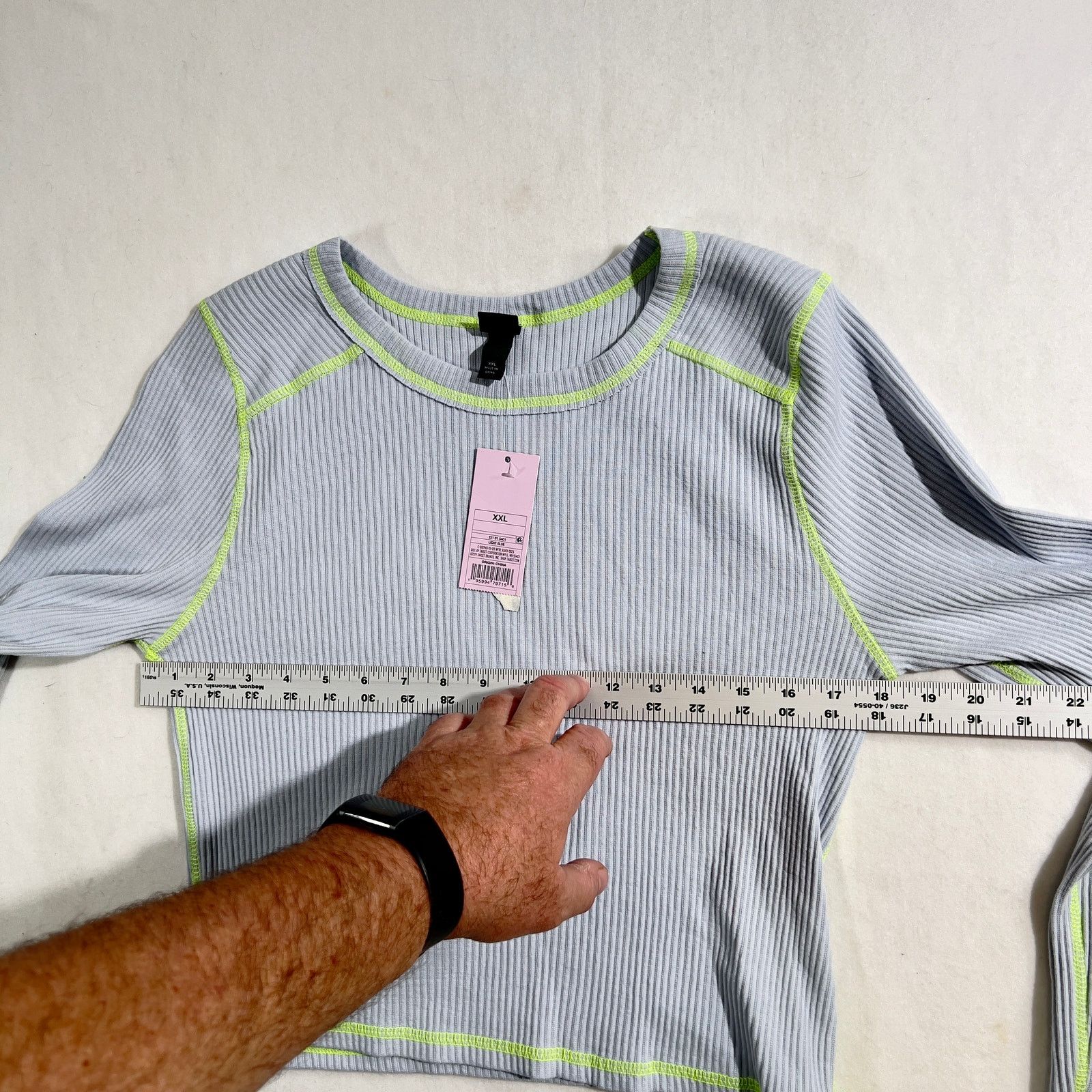 Other Wild Fable Crop Top Woman's SLIM Fit XXL Light Blue Babydoll Size XXL / US 16-18 / IT 52-54 - 8 Thumbnail