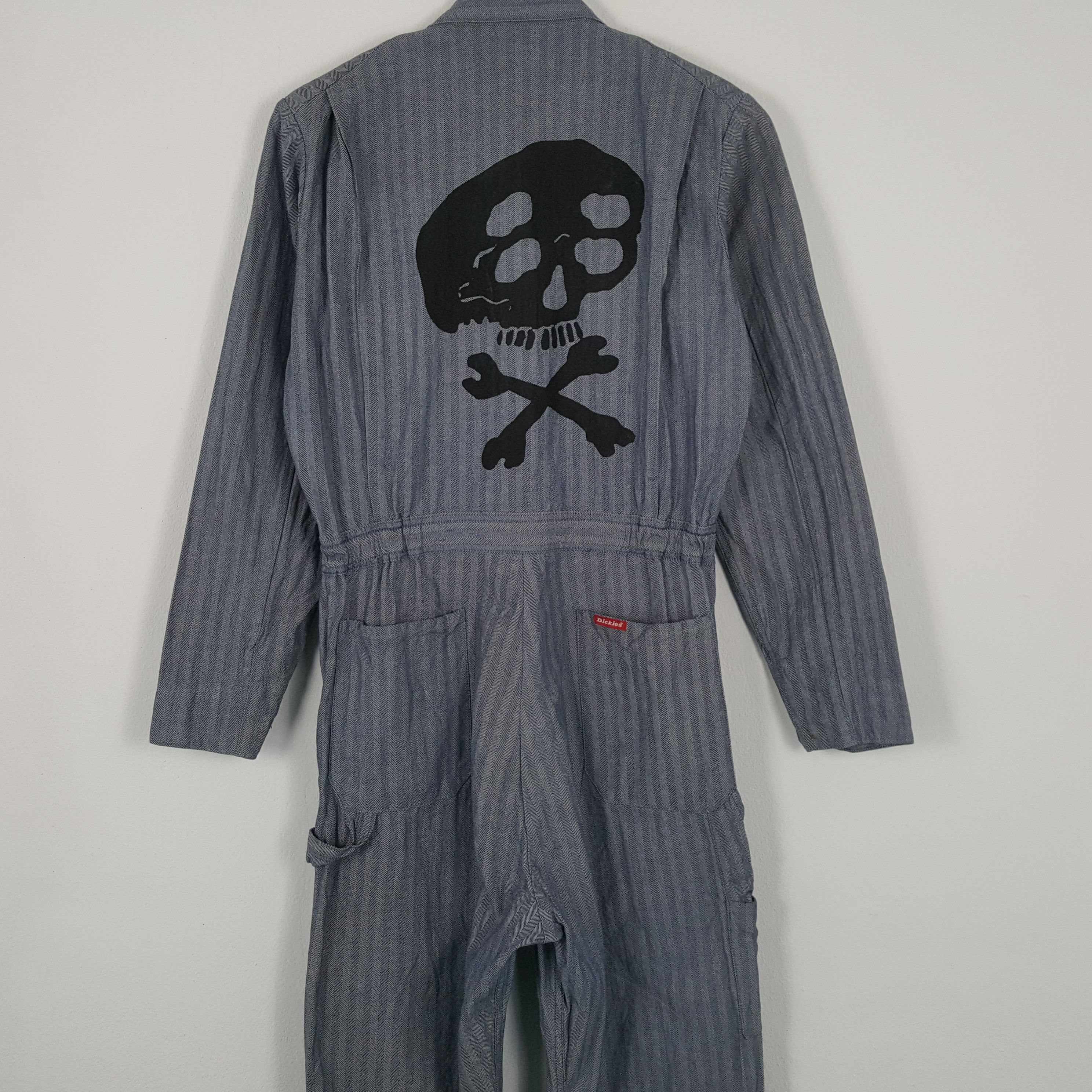 Dickies × Vintage DICKIES X Custom Skulls Workwear Style Coverall Jacket Size US L / EU 52-54 / 3 - 2 Thumbnail
