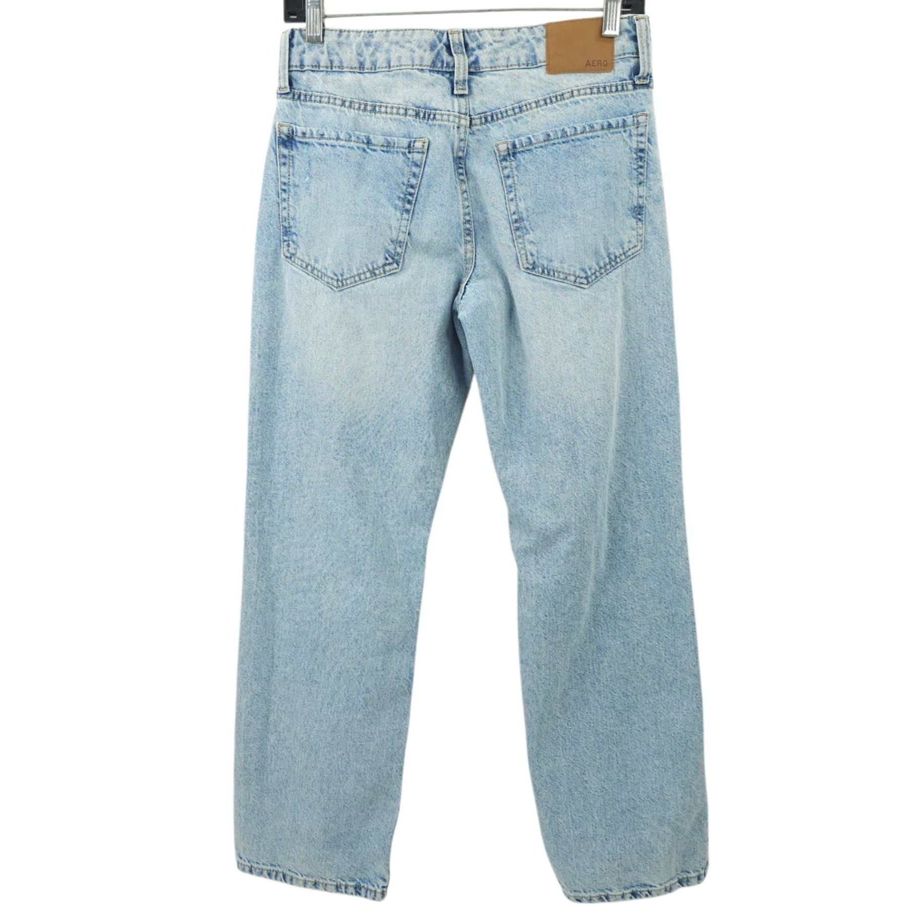 Aeropostale Aeropostale Low Rise Baggy Jeans Women 0 Short Distressed Size 25" / US 0 / IT 36 - 2 Thumbnail