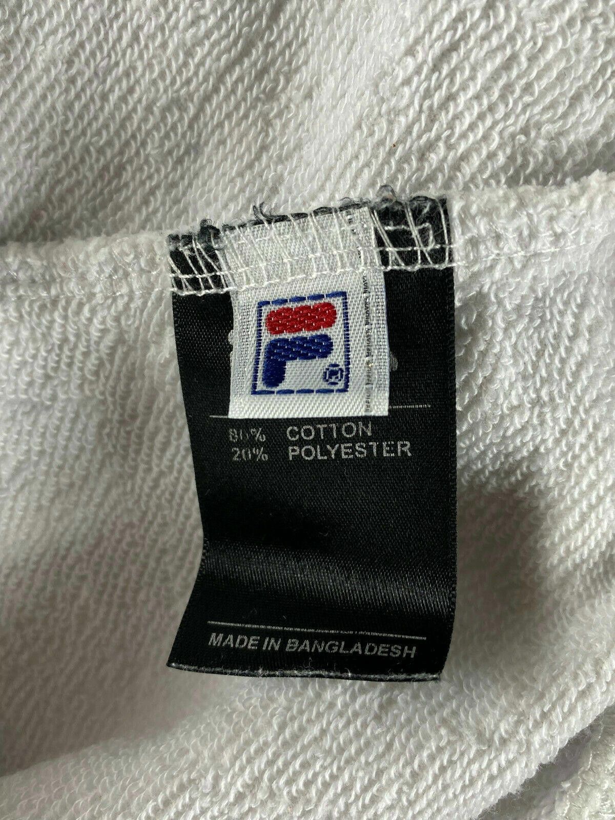 Fila Men FILA White Big Logo Crew Neck Sweatshirt Size XXL Size US XXL / EU 58 / 5 - 10 Thumbnail