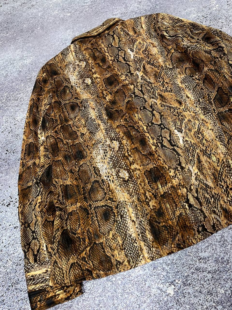 Hysteric Glamour Roberto Cavalli Style Japanese Y2K Golden Snake Top Shirt Size S / US 4 / IT 40 - 6 Thumbnail