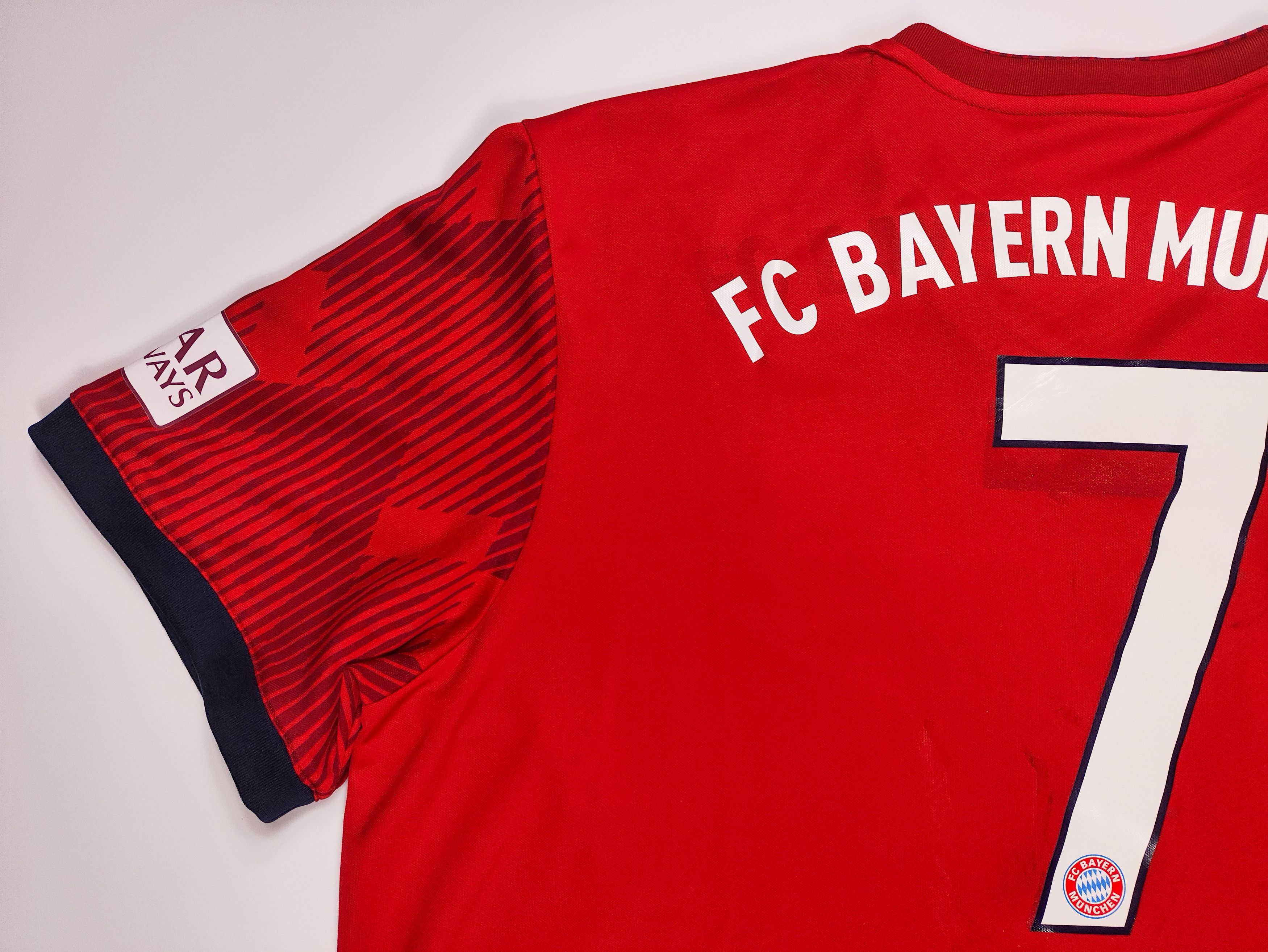 Adidas Ribery #7 FC Bayern Munich 2018 2019 Adidas Home Shirt Kit Size US XL / EU 56 / 4 - 9 Thumbnail