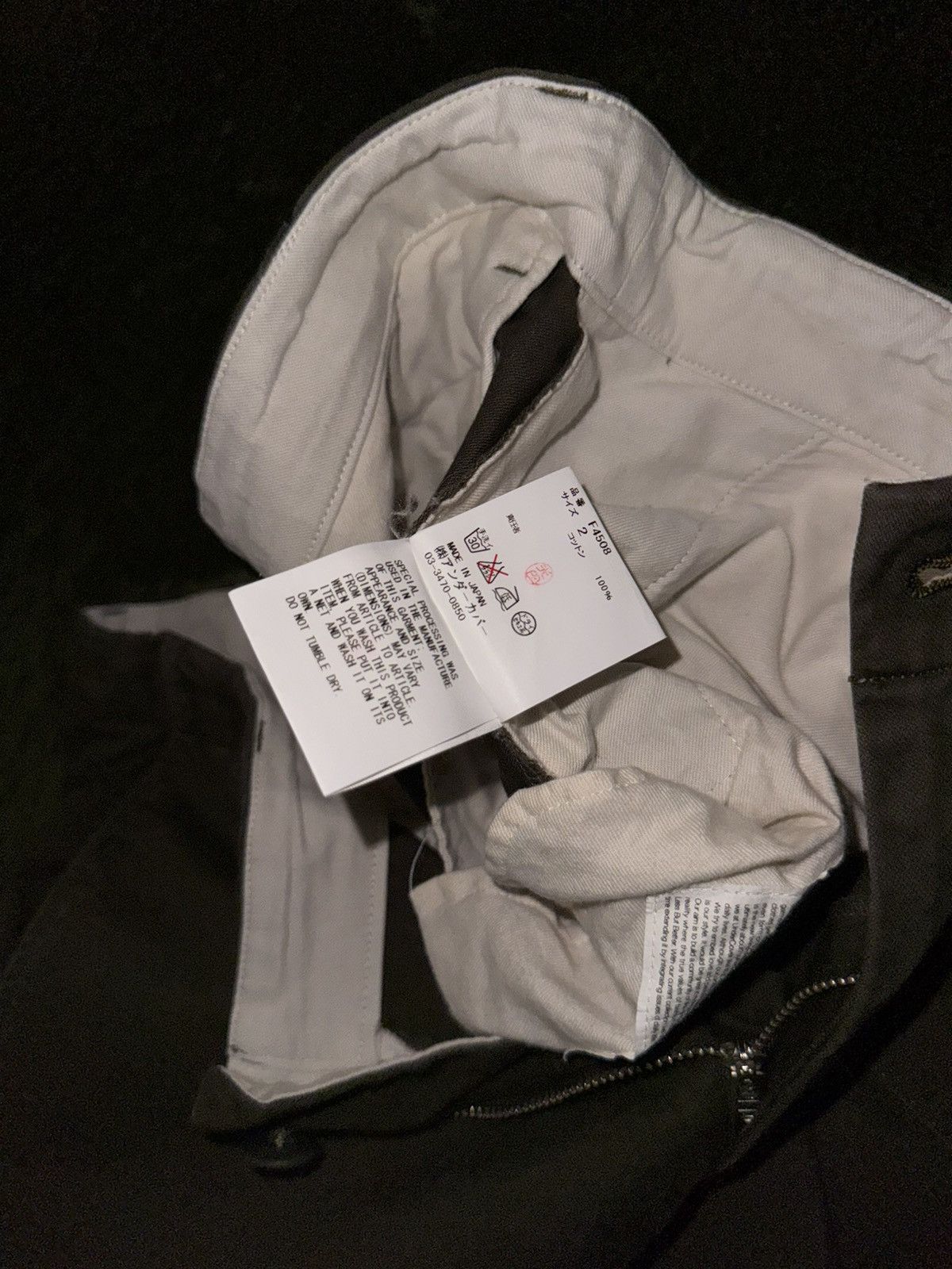 Undercover [2] UNDERCOVER 10AW Logo Label Cargo Pants Olive Size US 30 / EU 46 - 5 Thumbnail