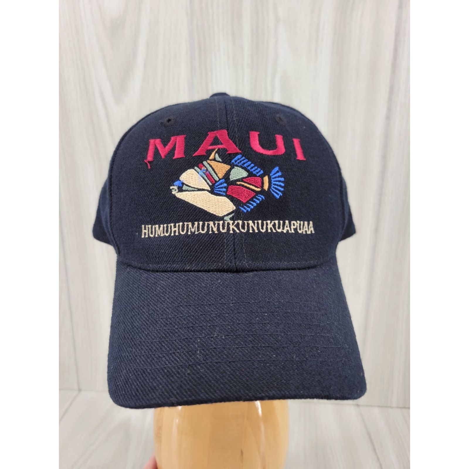 Vintage Maui No Ka Oi Strapback Hat Adjustable Black Hat Unisex Adults One Size Cotton Twill Baseball Cap Size ONE SIZE - 2 Thumbnail