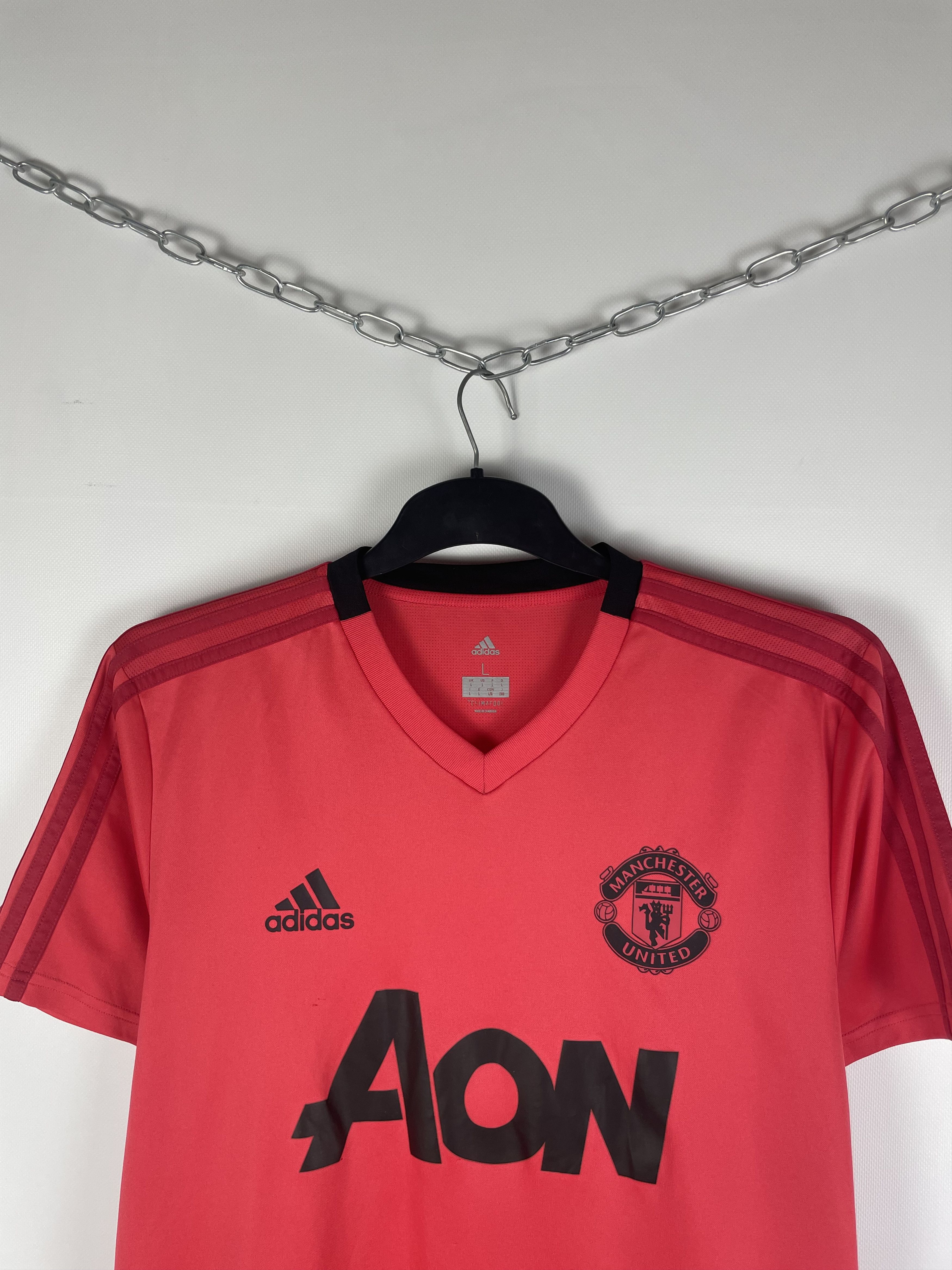 Adidas Vintage Adidas Manchester United Jersey Size US L / EU 52-54 / 3 - 3 Thumbnail