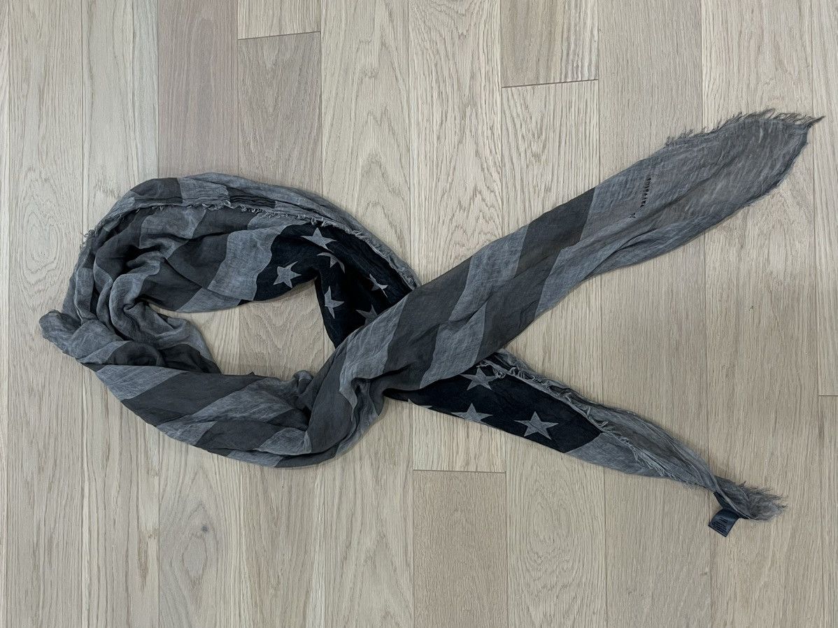 John Varvatos American flag scarf. GRAIL PIECE Size ONE SIZE - 4 Thumbnail