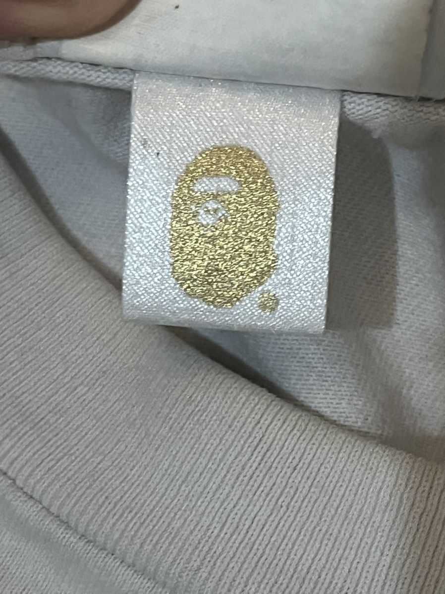 Bape WHITE WGM SHARK L/S CREWNECK RELAXED FIT Size US L / EU 52-54 / 3 - 9 Thumbnail
