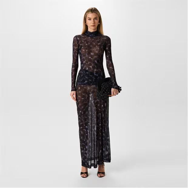 Dries Van Noten o1g2r1mq1024 Fitted Long Sleeve T-Shirts in Dark Purple Size XS / US 0-2 / IT 36-38 - 7 Thumbnail