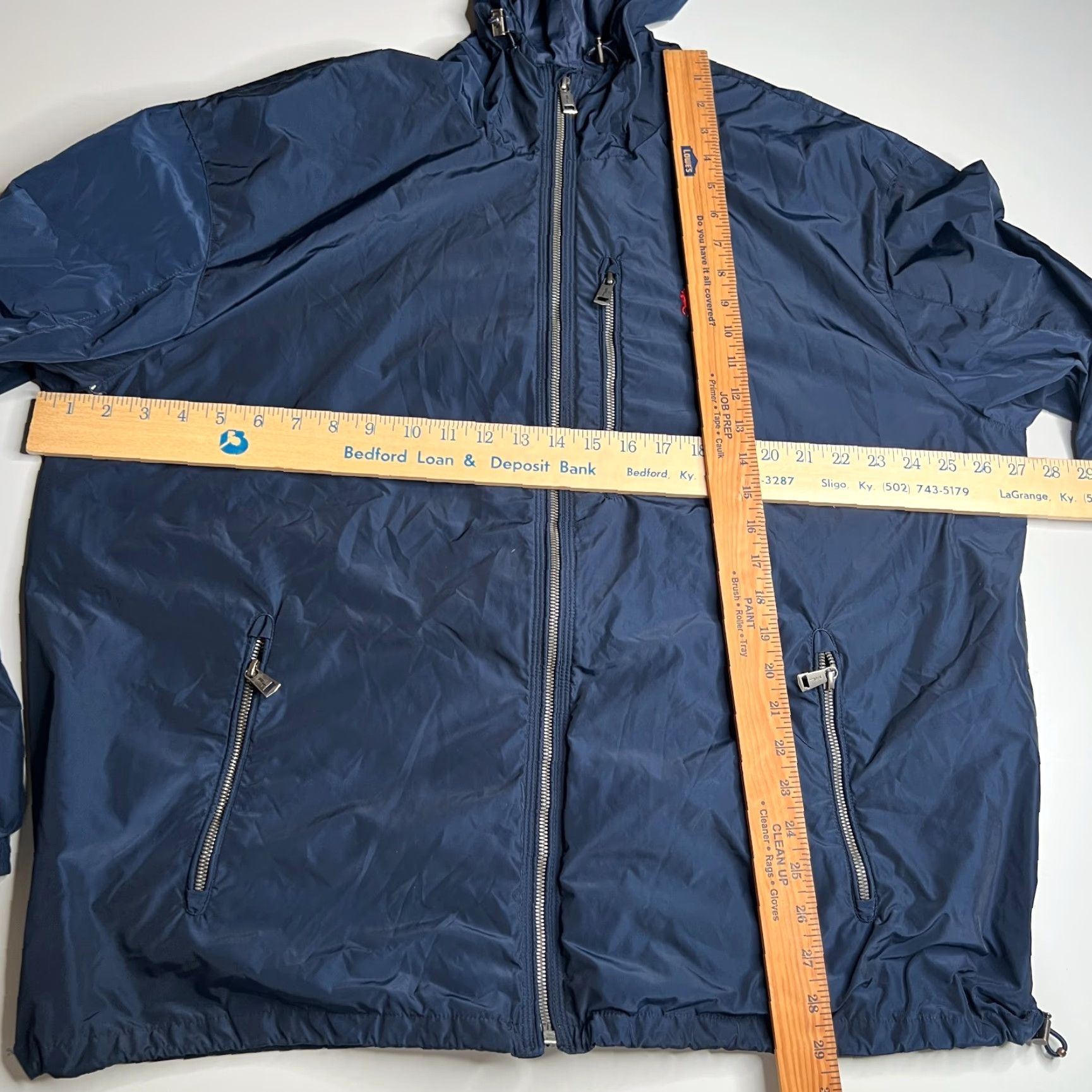 Polo Ralph Lauren Polo Ralph Lauren Windbreaker Jacket 1XB Navy Blue Nylon Full Zip Hooded Coat Mens Size US XL / EU 56 / 4 - 3 Thumbnail