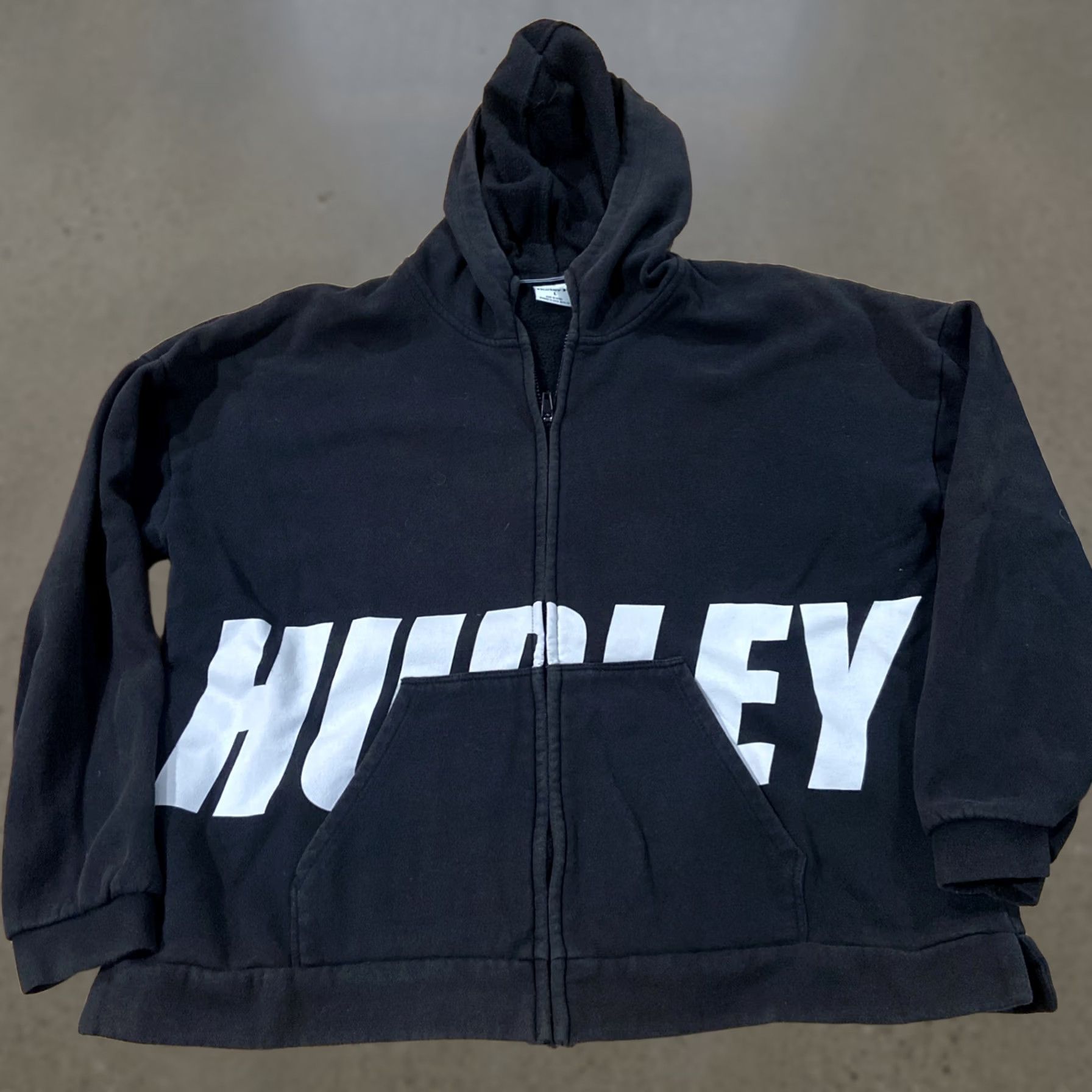 Hurley Hurley Hoodie L Black Full Zip Logo Lined Full Zip Grunge Y2K Skater Men Regular Size Type"} Size US L / EU 52-54 / 3 - 1 Thumbnail