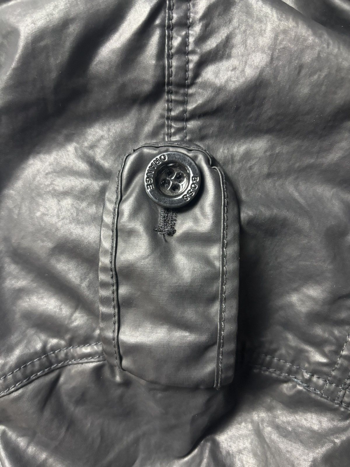 Hugo Boss 2000s Hugo Boss Orange Label 3D Pocket Waxed Jacket Size US L / EU 52-54 / 3 - 4 Thumbnail