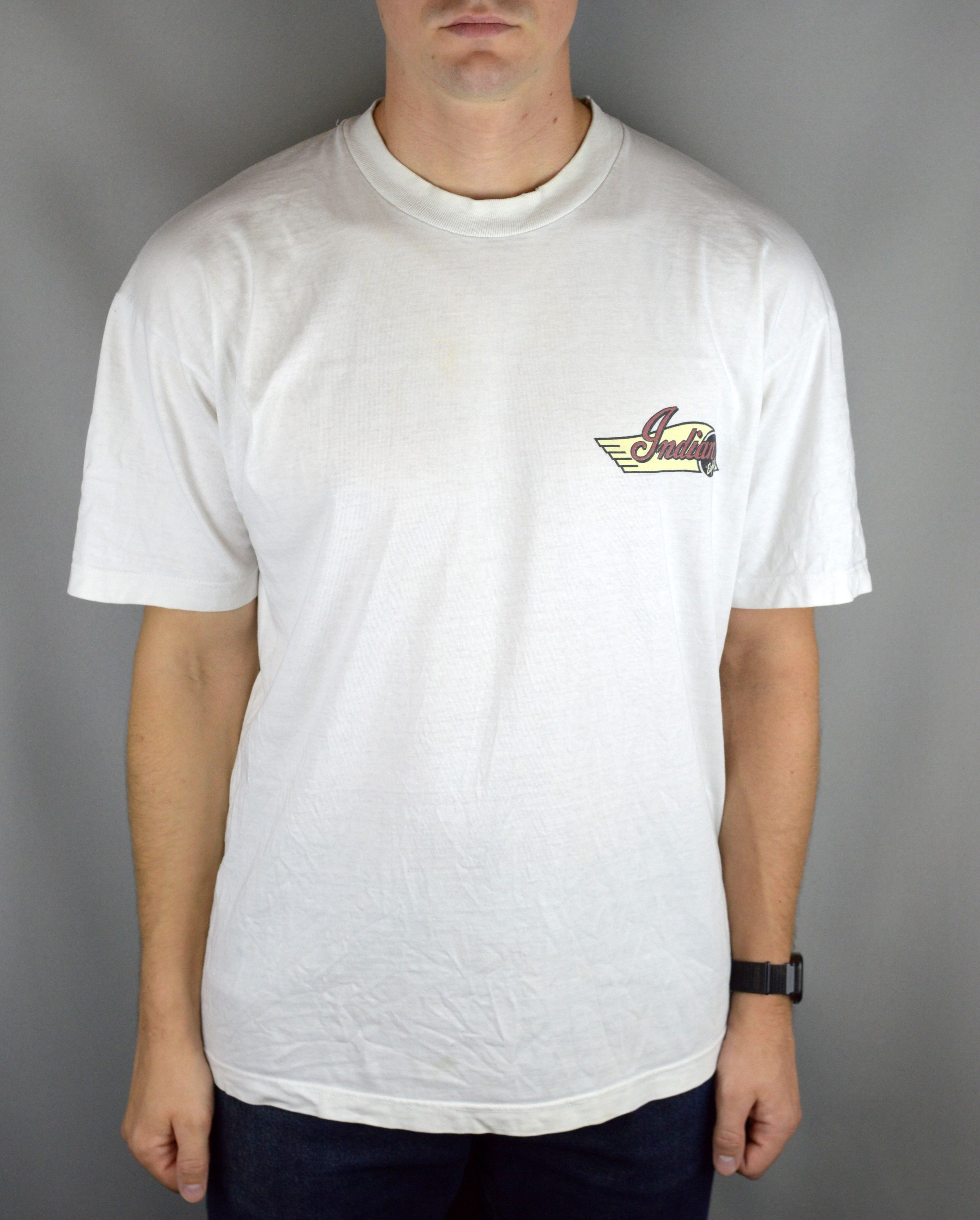 Vintage Vintage Indian Eighty 90s t shirt Size US XL / EU 56 / 4 - 1 Thumbnail