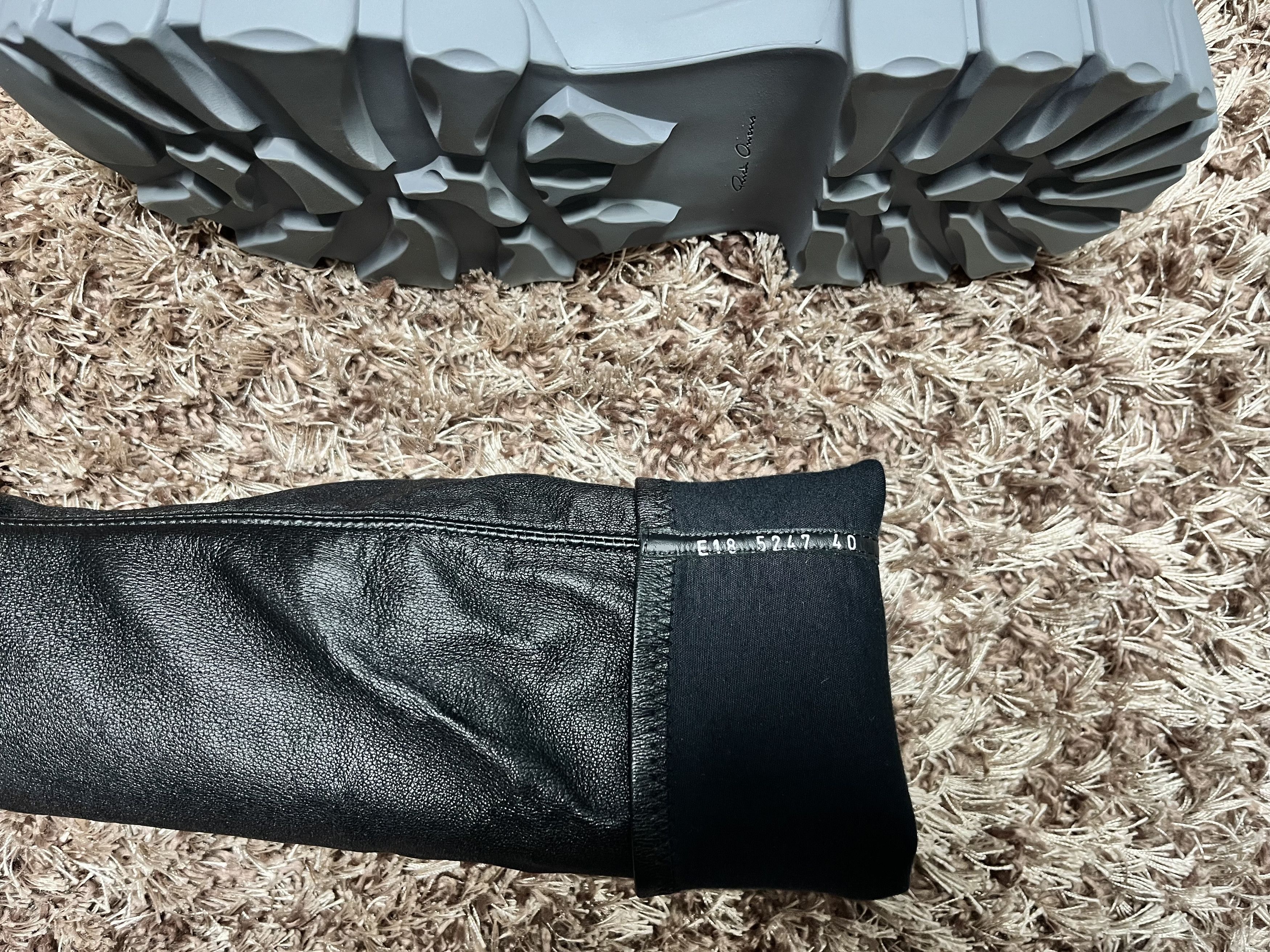 Rick Owens DIRT OFF-THE-RUNWAY HIKING SOCK BOOTS Size US 7 / EU 40 - 10 Thumbnail
