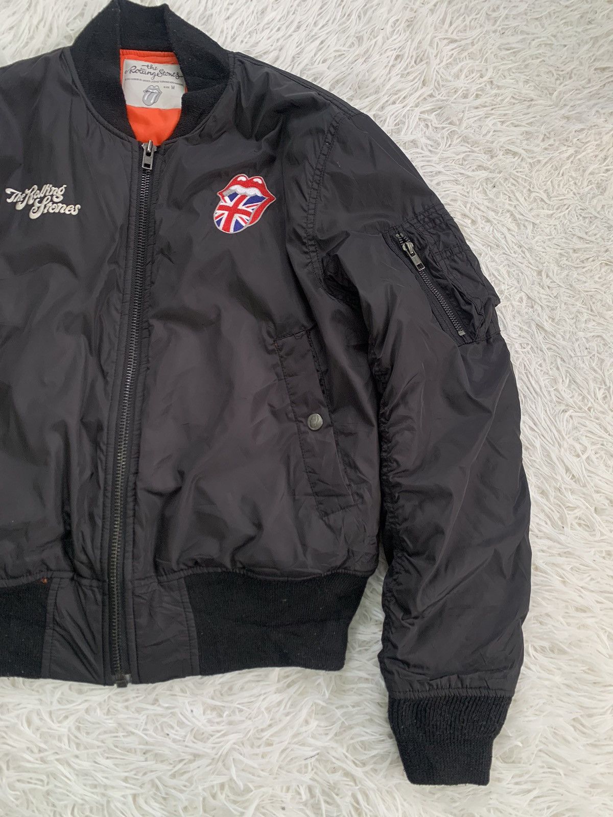 The Rolling Stones The Rolling Stones MA-1 Flight Bomber Jacket Size US M / EU 48-50 / 2 - 4 Thumbnail