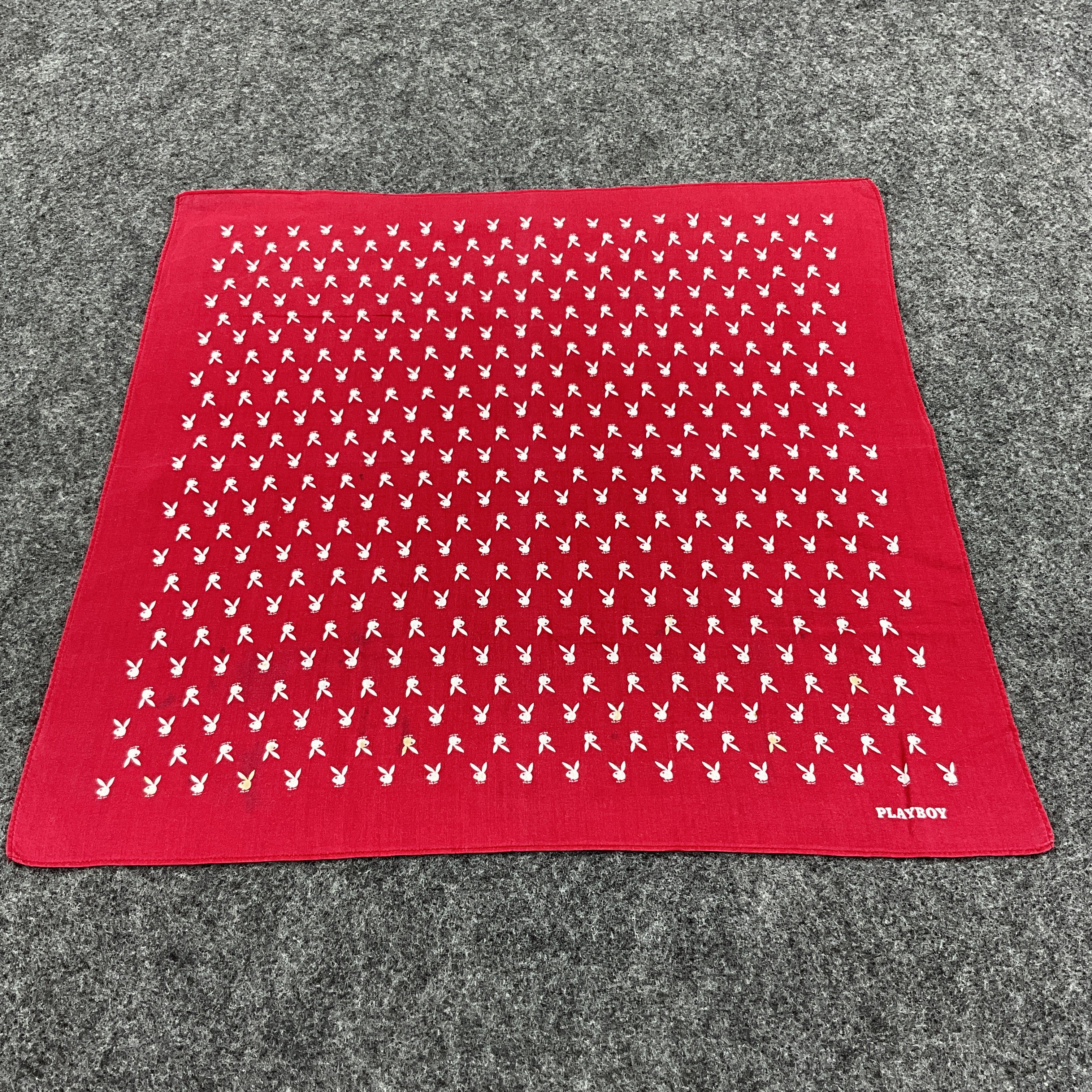 Playboy × Vintage Playboy Handkerchief / Bandana / Neckerchief B028 Size ONE SIZE - 1 Thumbnail