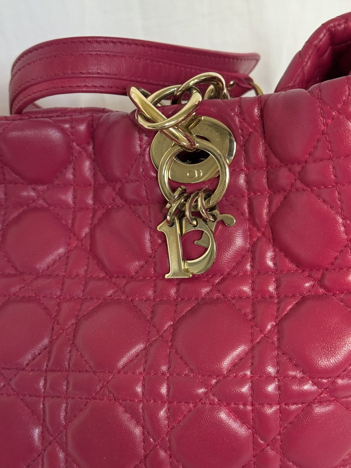 Dior Christian Dior Soft Cannage Lady Dior Shopping Tote Bag Size ONE SIZE - 3 Thumbnail