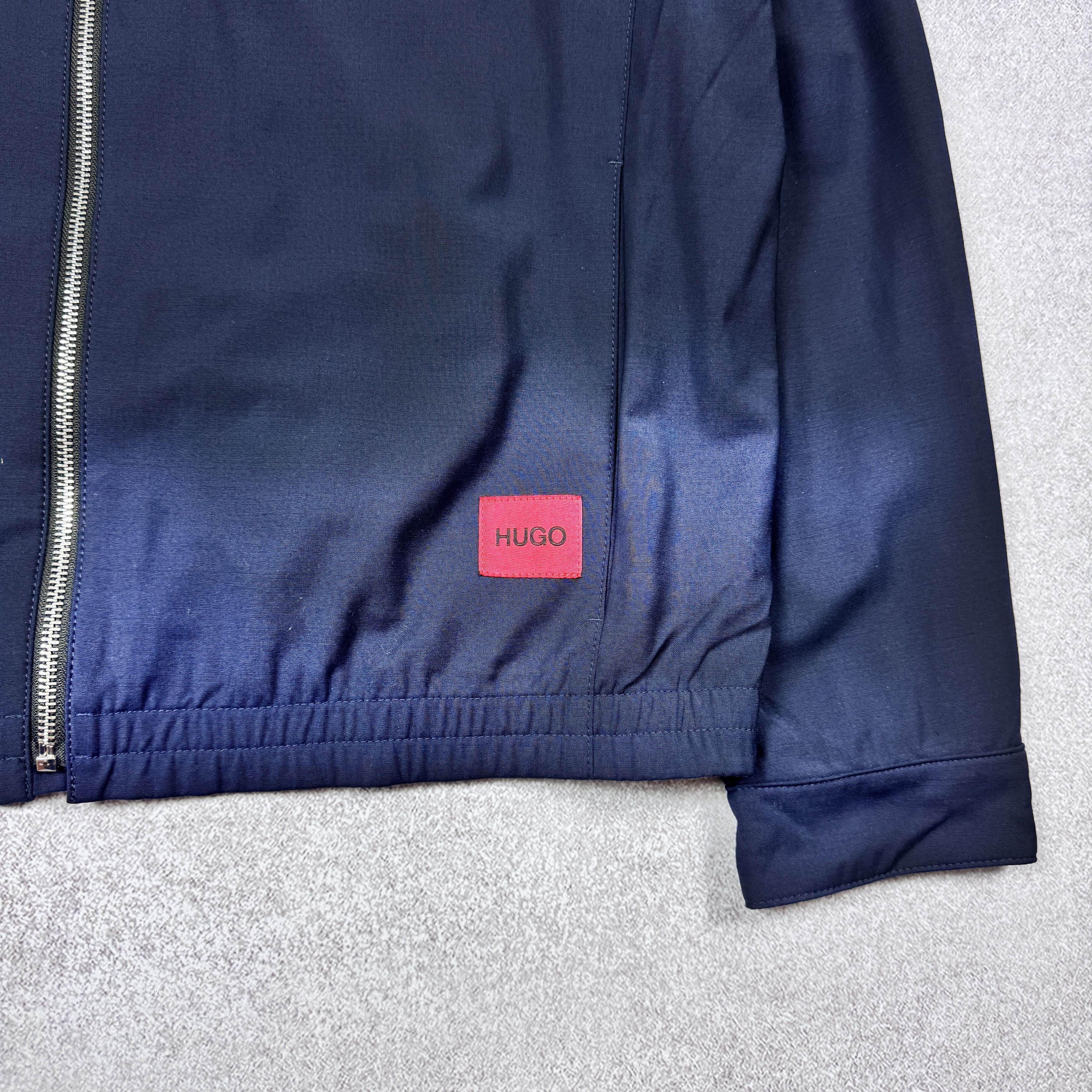 Hugo Boss Men`s HUGO BOSS Urox2031 Navy Wool Zip Jacket Size 48 / M Size US M / EU 48-50 / 2 - 6 Thumbnail