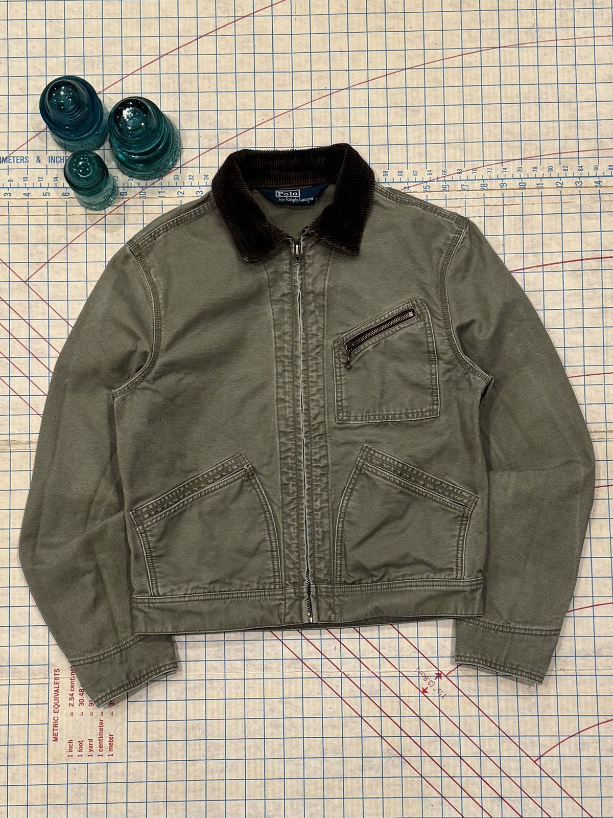 Polo Ralph Lauren Rare Polo Ralph Lauren 91-B Jacket Moss Green Mens Small Size US S / EU 44-46 / 1 - 1 Thumbnail