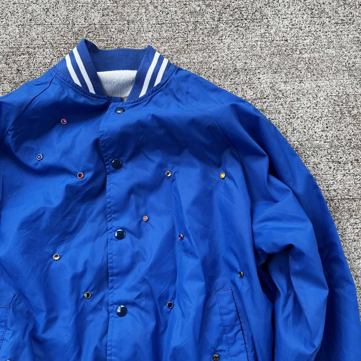 Vintage Vintage Blue Varsity Gem Jacket Size L 70's 80's Size US L / EU 52-54 / 3 - 4 Thumbnail