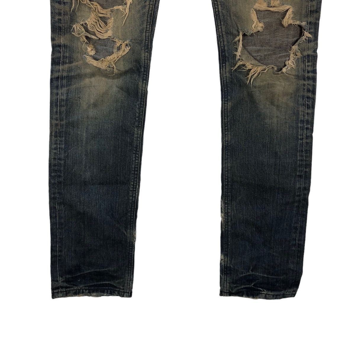 Japanese Brand 🔥90’s VINTAGE STRAIGHT CUT DISTRESSED DENIM JEANS LEE Size US 32 / EU 48 - 4 Thumbnail