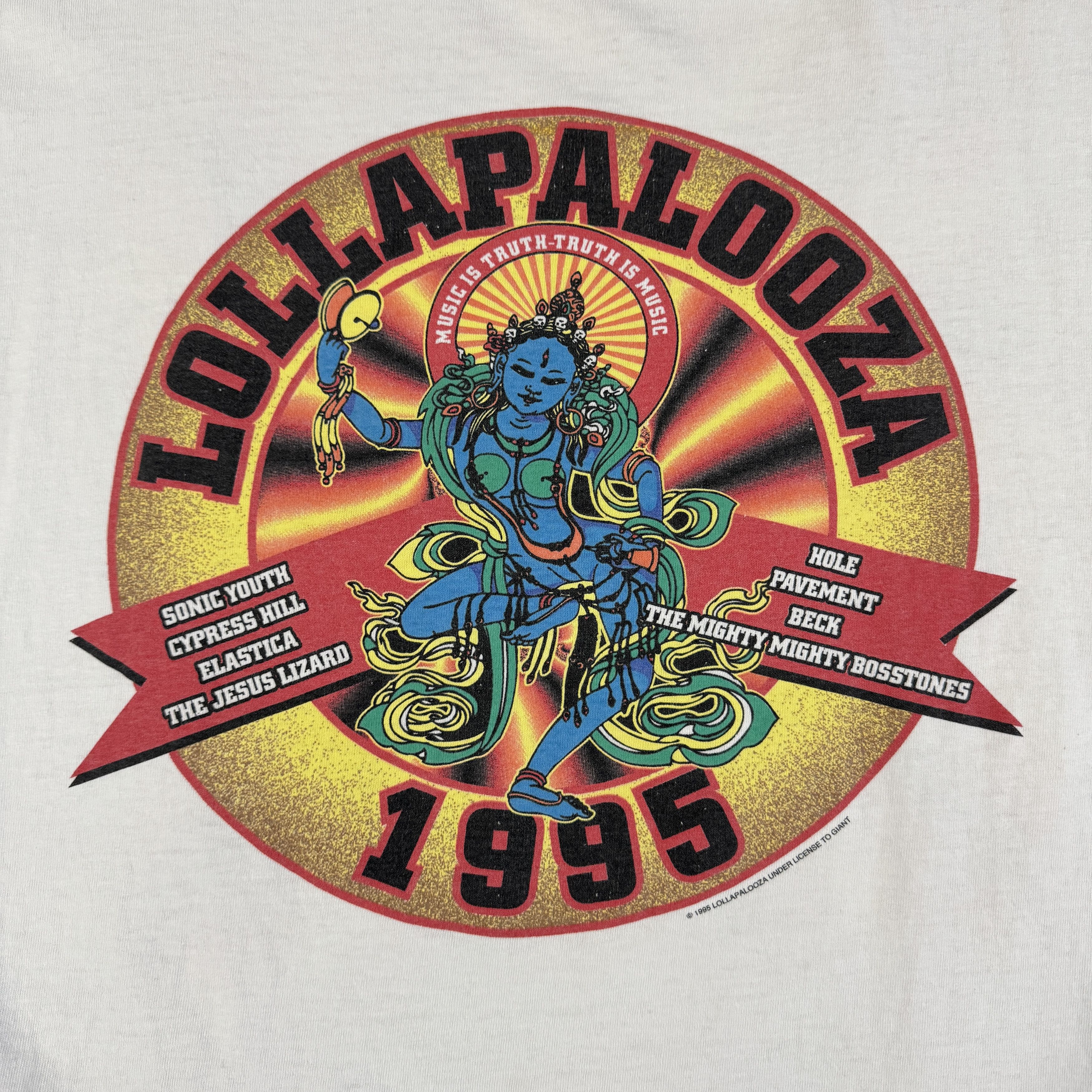 Band Tees Vintage 1995 Lollapalooza Shiva Shirt Size US XL / EU 56 / 4 - 5 Thumbnail