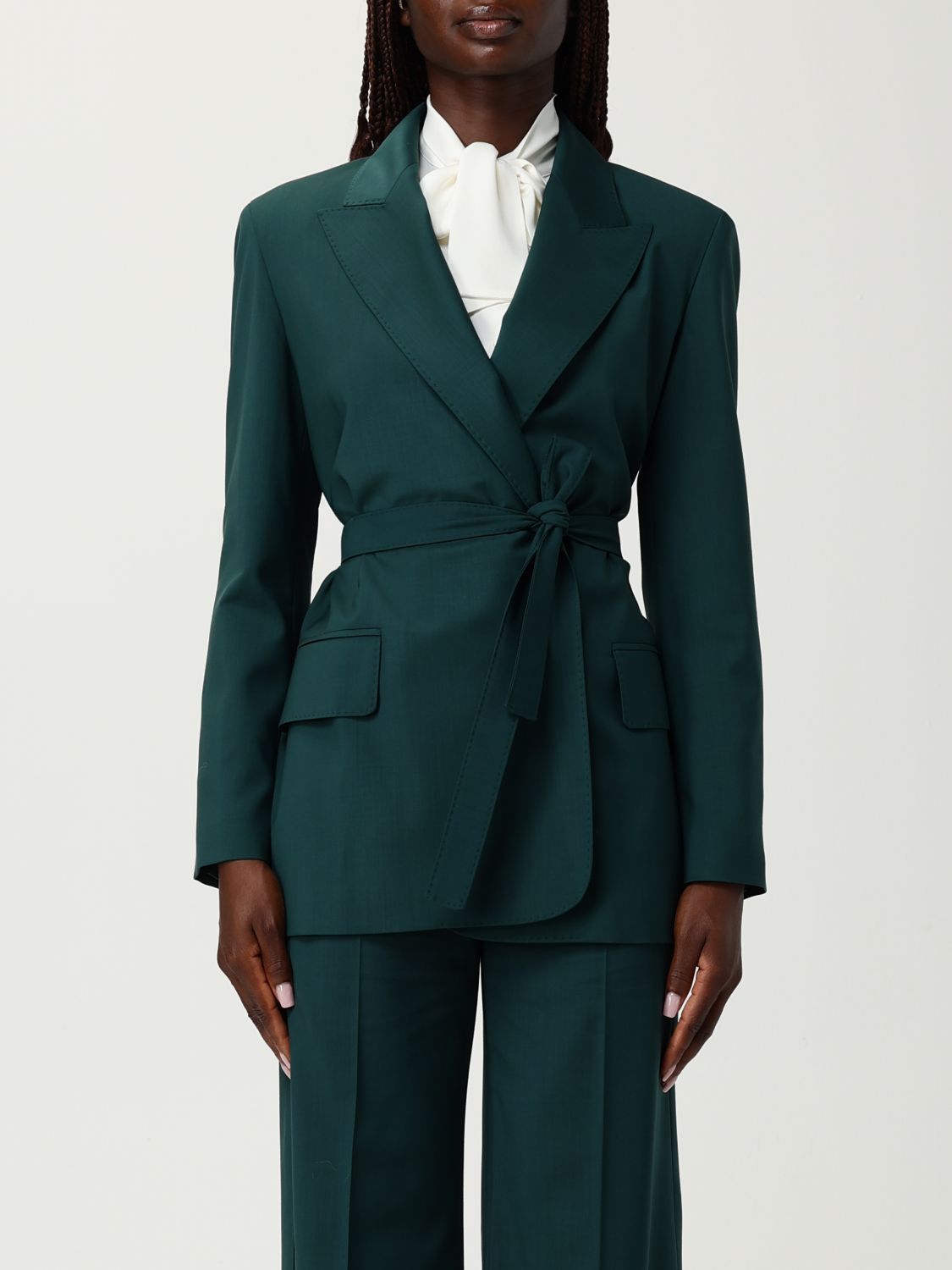 Max Mara Max Mara Jacket Woman Green Size S / US 4 / IT 40 - 1 Thumbnail