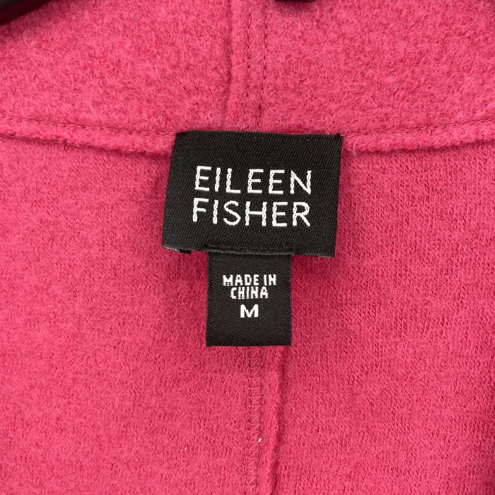 Eileen Fisher Eileen Fisher Blazer Womens Medium Pink Wool Nylon Knit Shawl Collar Button Coat Short Jacket Size M / US 6-8 / IT 42-44 - 2 Thumbnail