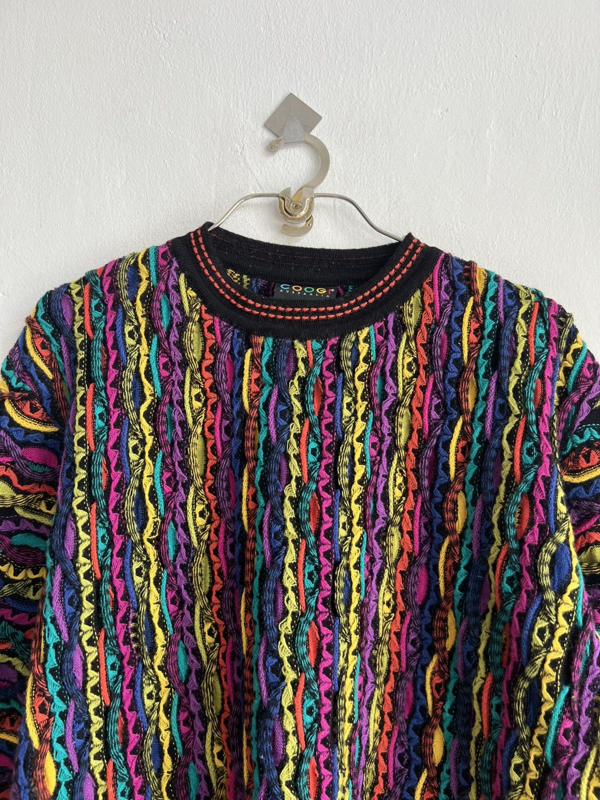 Coogi ARCHIVE 1990s Coogi 3D Cable Knit Cosby Oversized Sweater Size US M / EU 48-50 / 2 - 4 Thumbnail