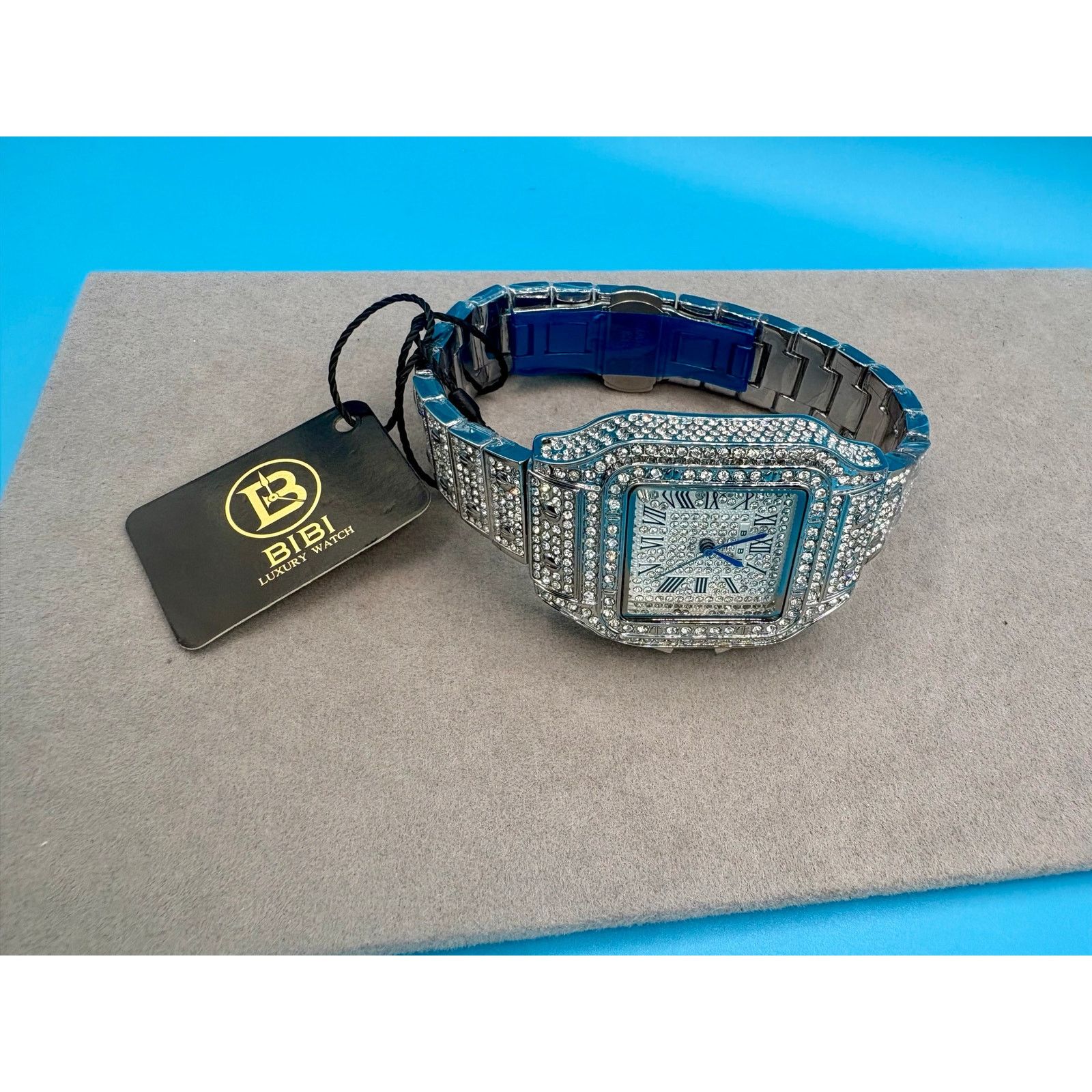 Jewelry NWT 38mm Luxury Bibi Crystal Stainless Steel Watch Size ONE SIZE - 6 Thumbnail